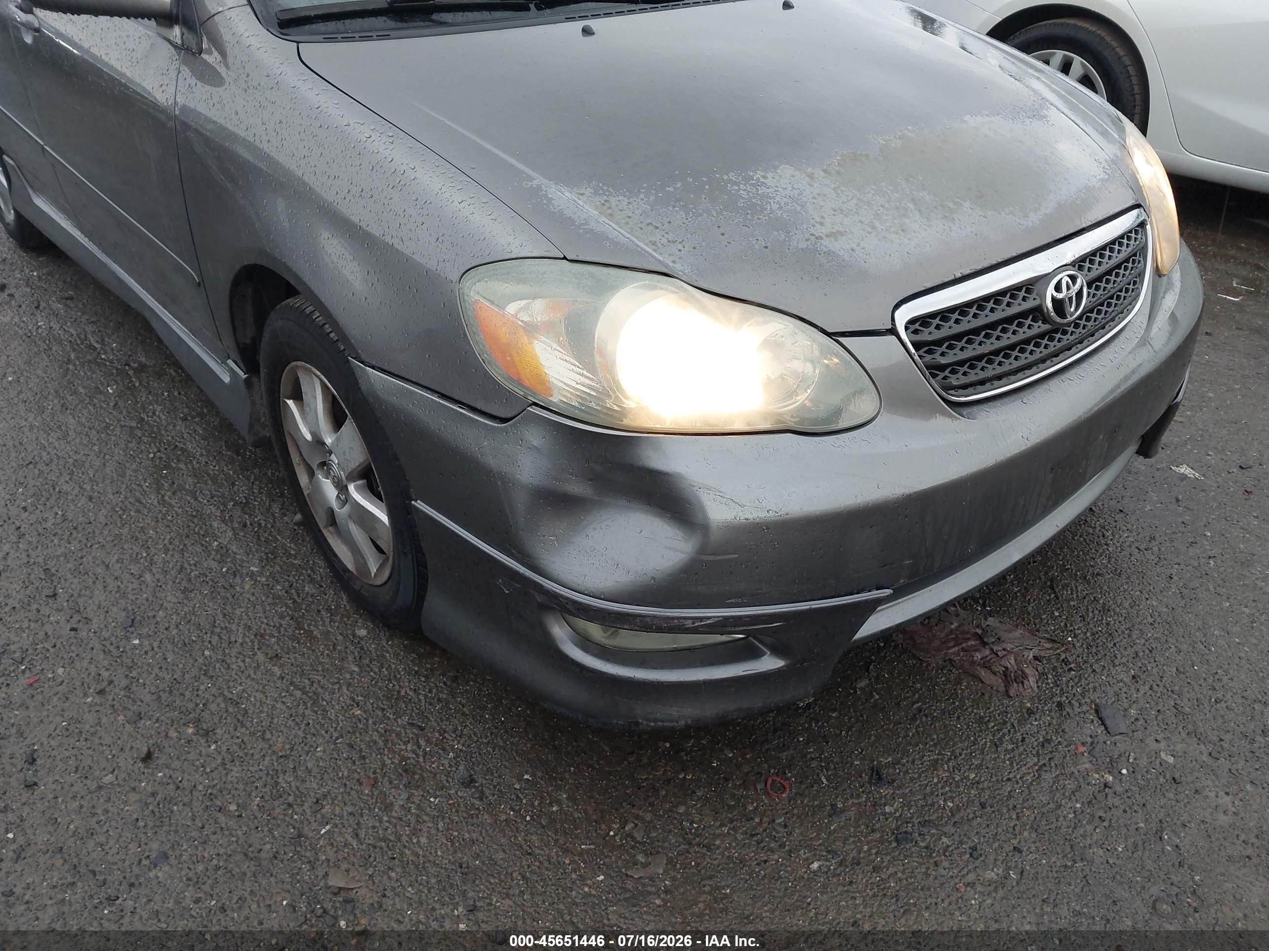 2005 Toyota Corolla S Gray vin: 1NXBR32EX5Z382655