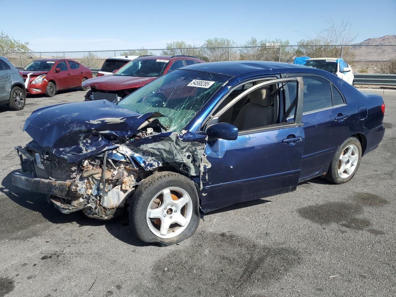 2005 Toyota Corolla Ce Blue vin: 1NXBR32EX5Z474414