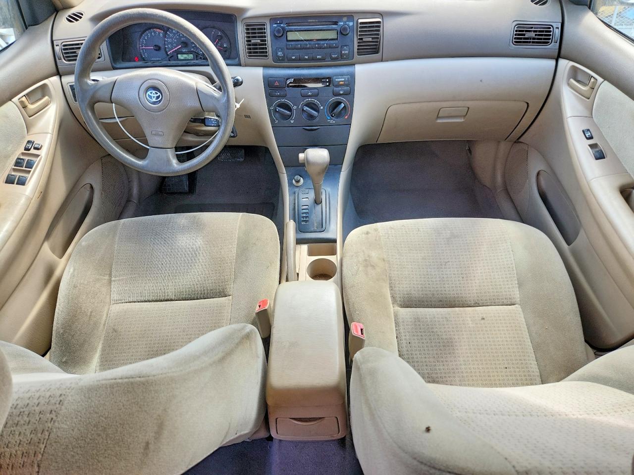 2005 Toyota Corolla Ce White vin: 1NXBR32EX5Z484750
