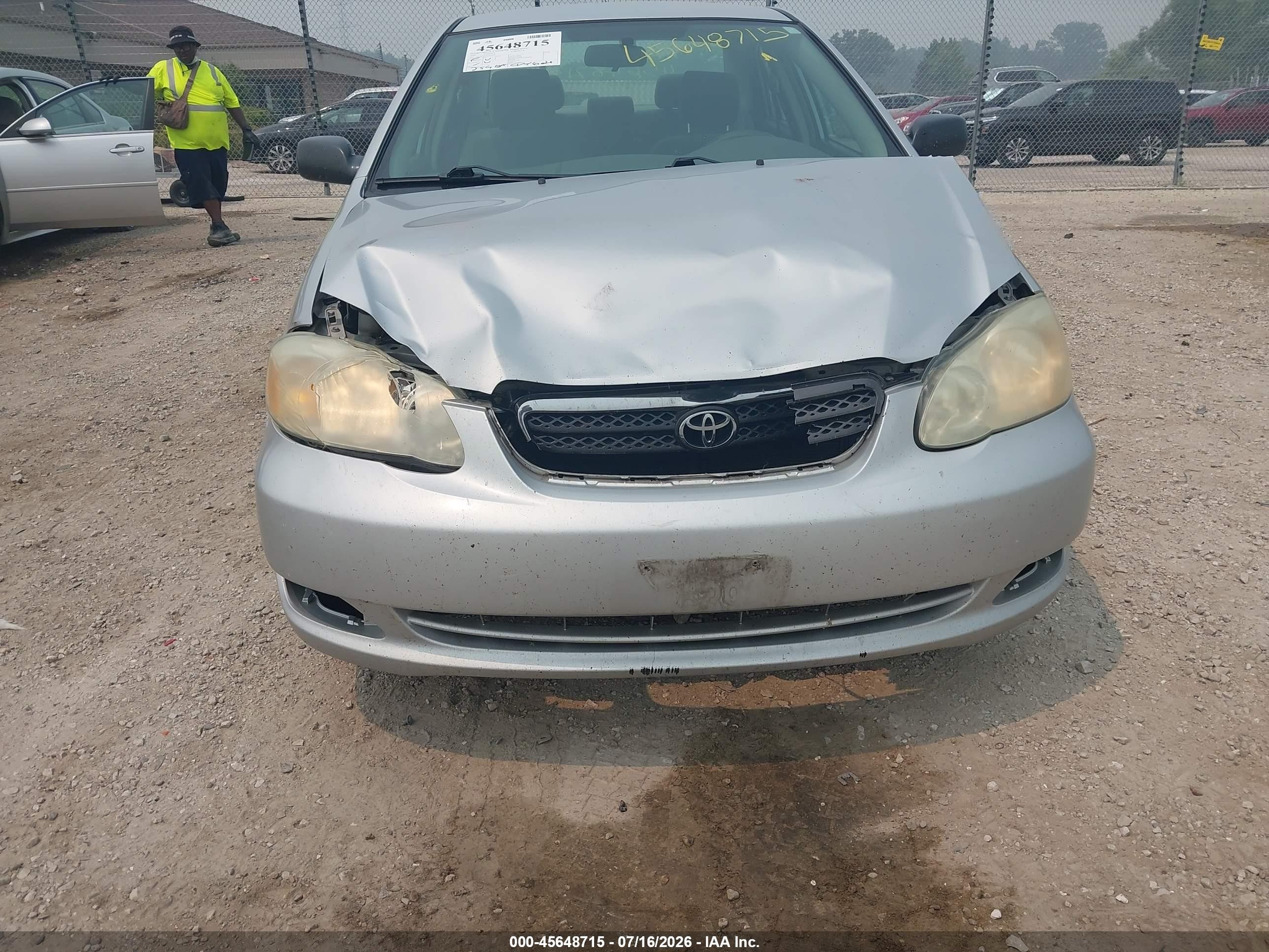 2005 Toyota Corolla Ce Silver vin: 1NXBR32EX5Z504995