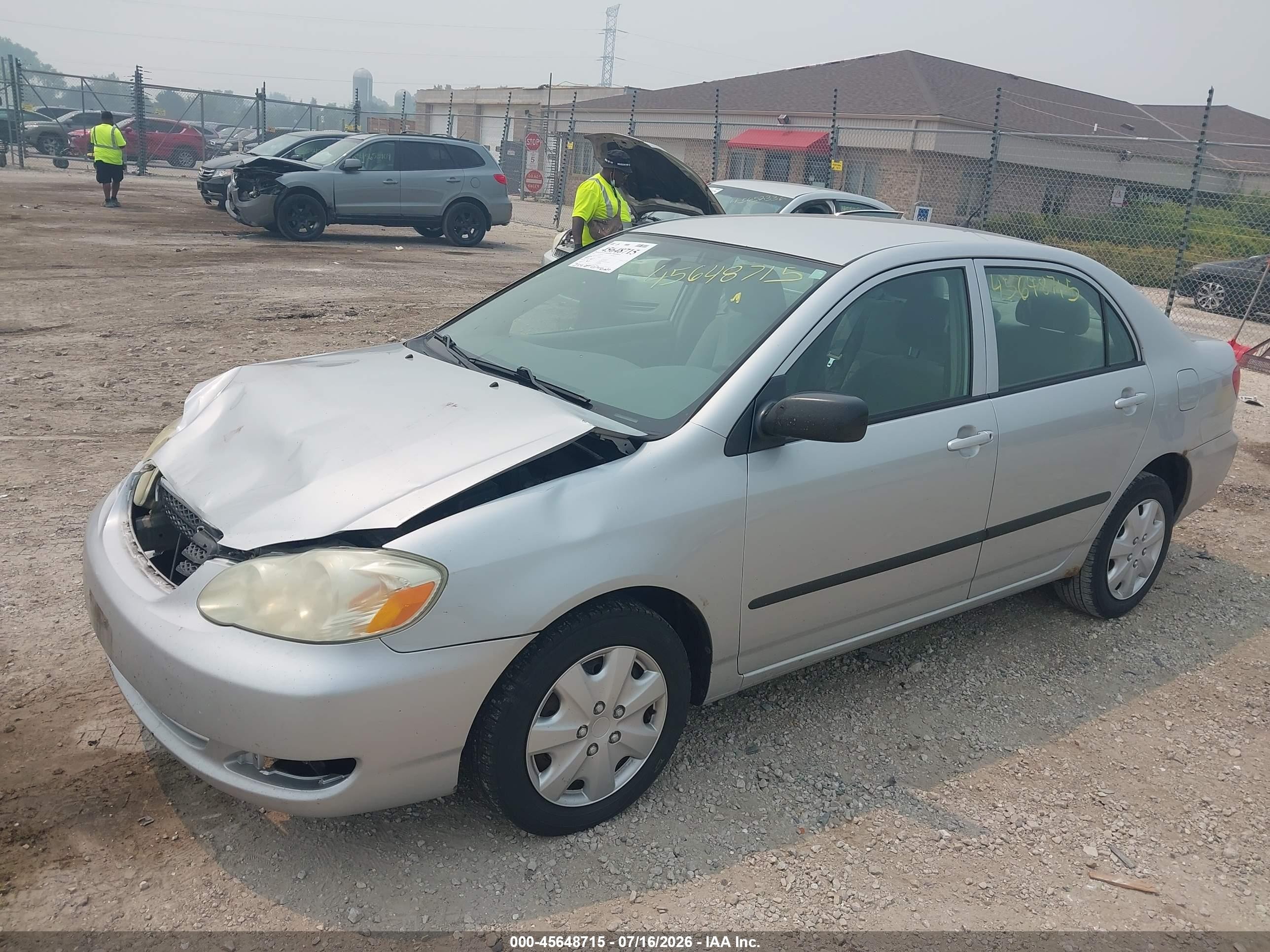 2005 Toyota Corolla Ce Silver vin: 1NXBR32EX5Z504995