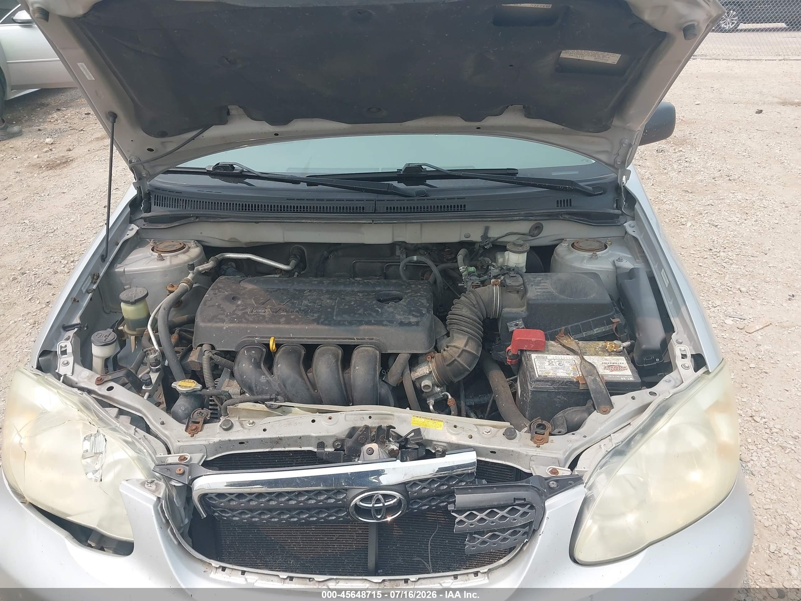 2005 Toyota Corolla Ce Silver vin: 1NXBR32EX5Z504995