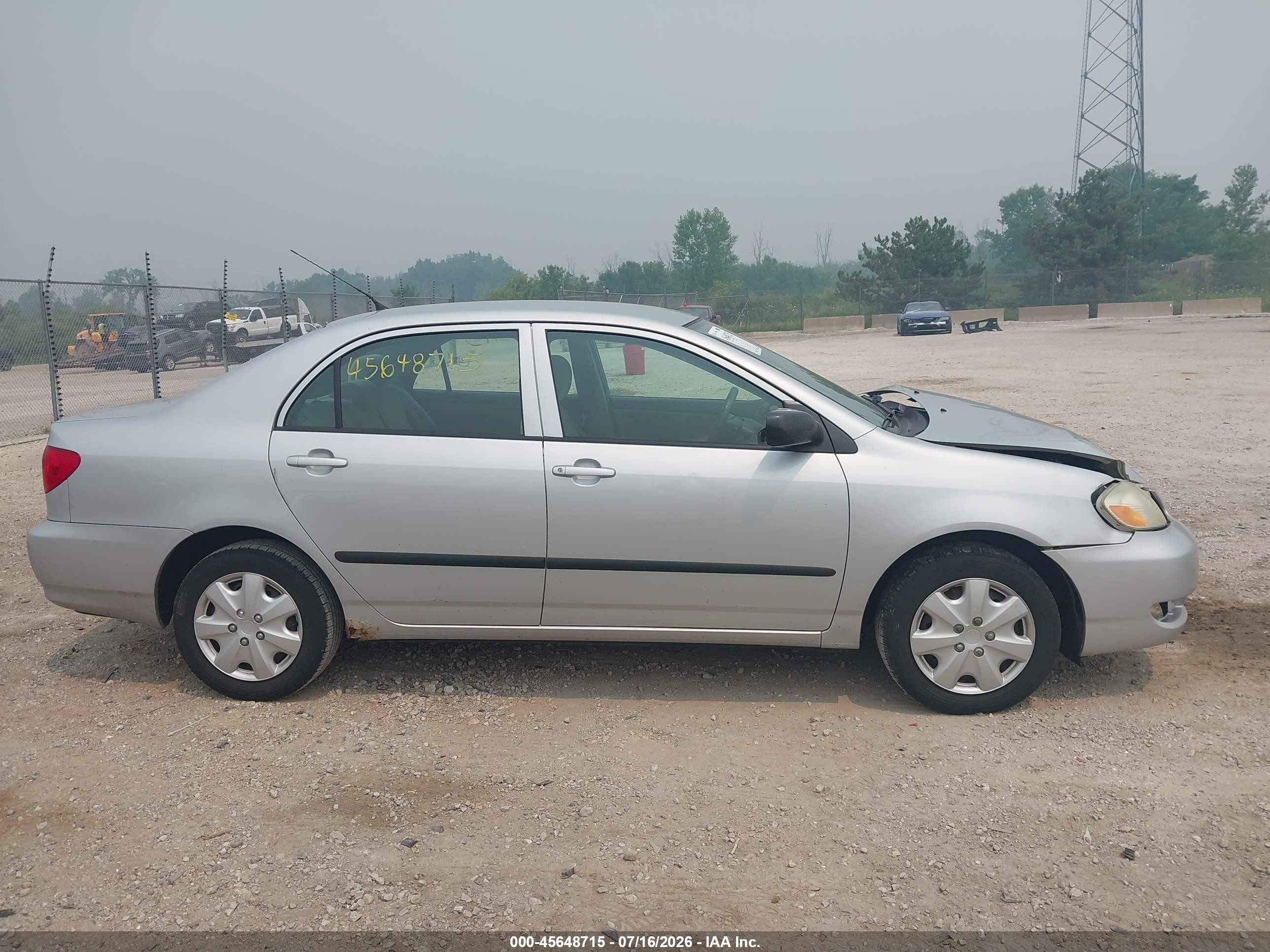 2005 Toyota Corolla Ce Silver vin: 1NXBR32EX5Z504995