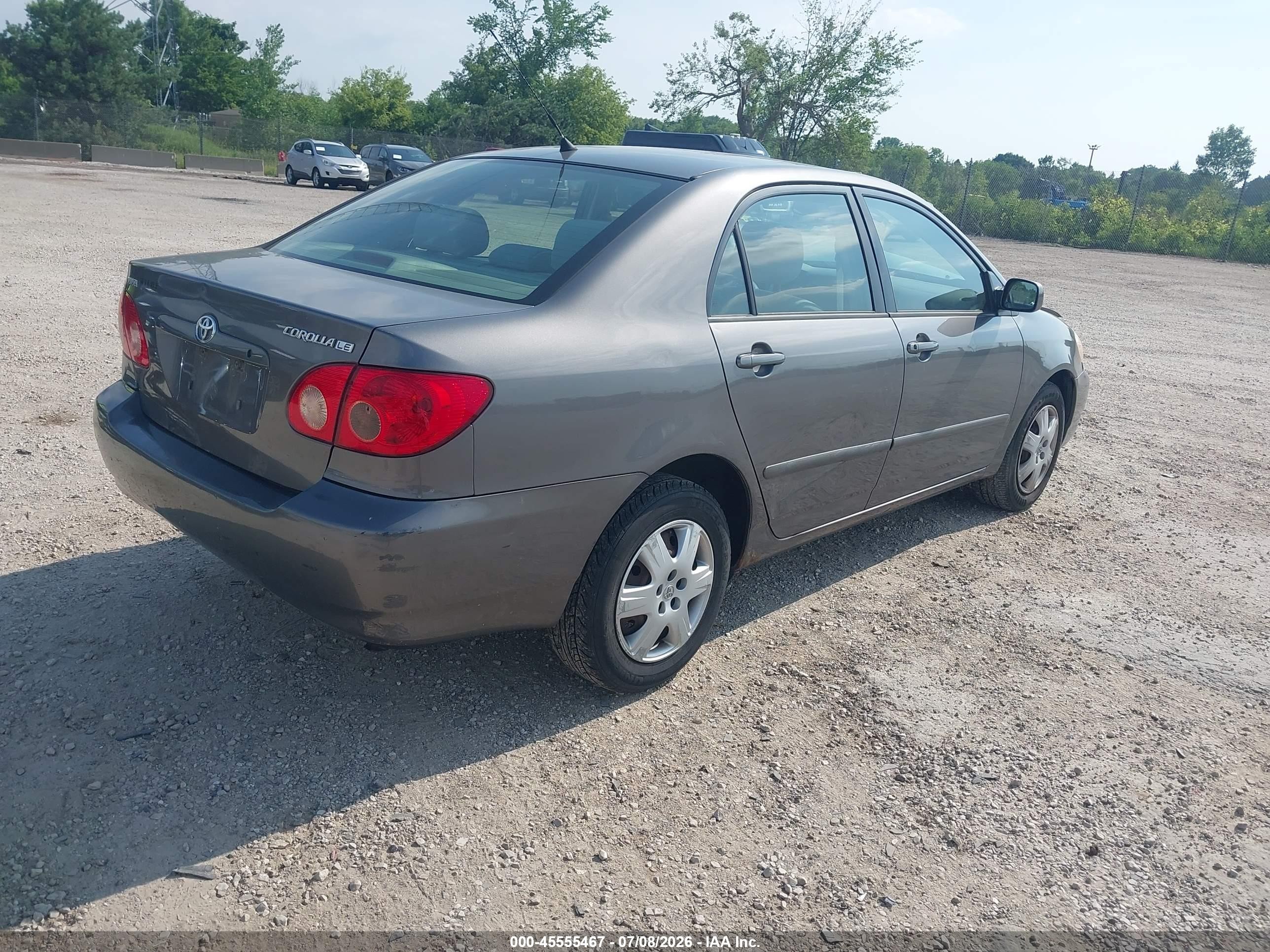 2005 Toyota Corolla Le Gray vin: 1NXBR32EX5Z547121