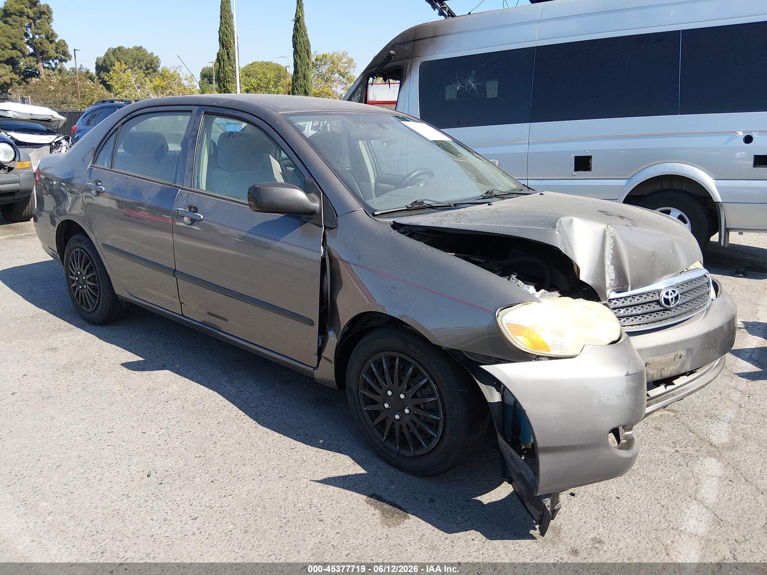 2005 Toyota Corolla Ce Gray vin: 1NXBR32EX5Z547362