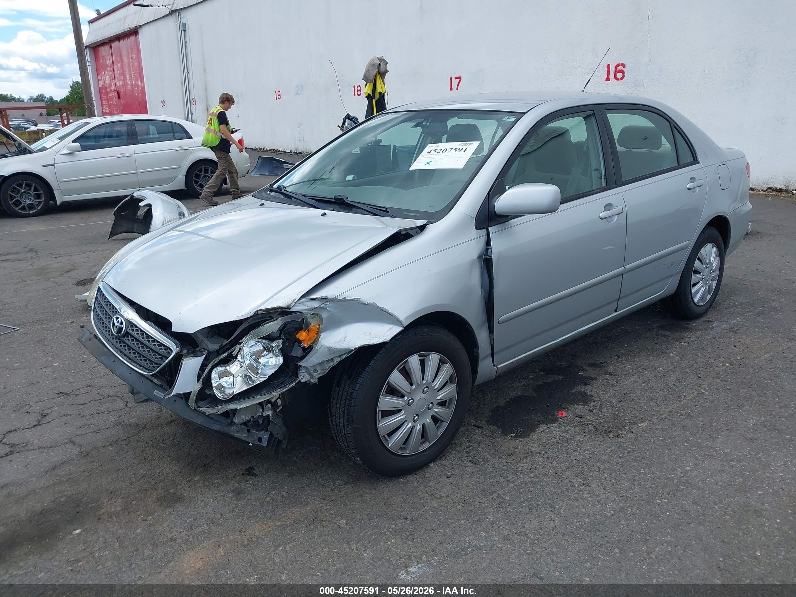 2006 Toyota Corolla Le Серебряный vin: 1NXBR32EX6Z631294