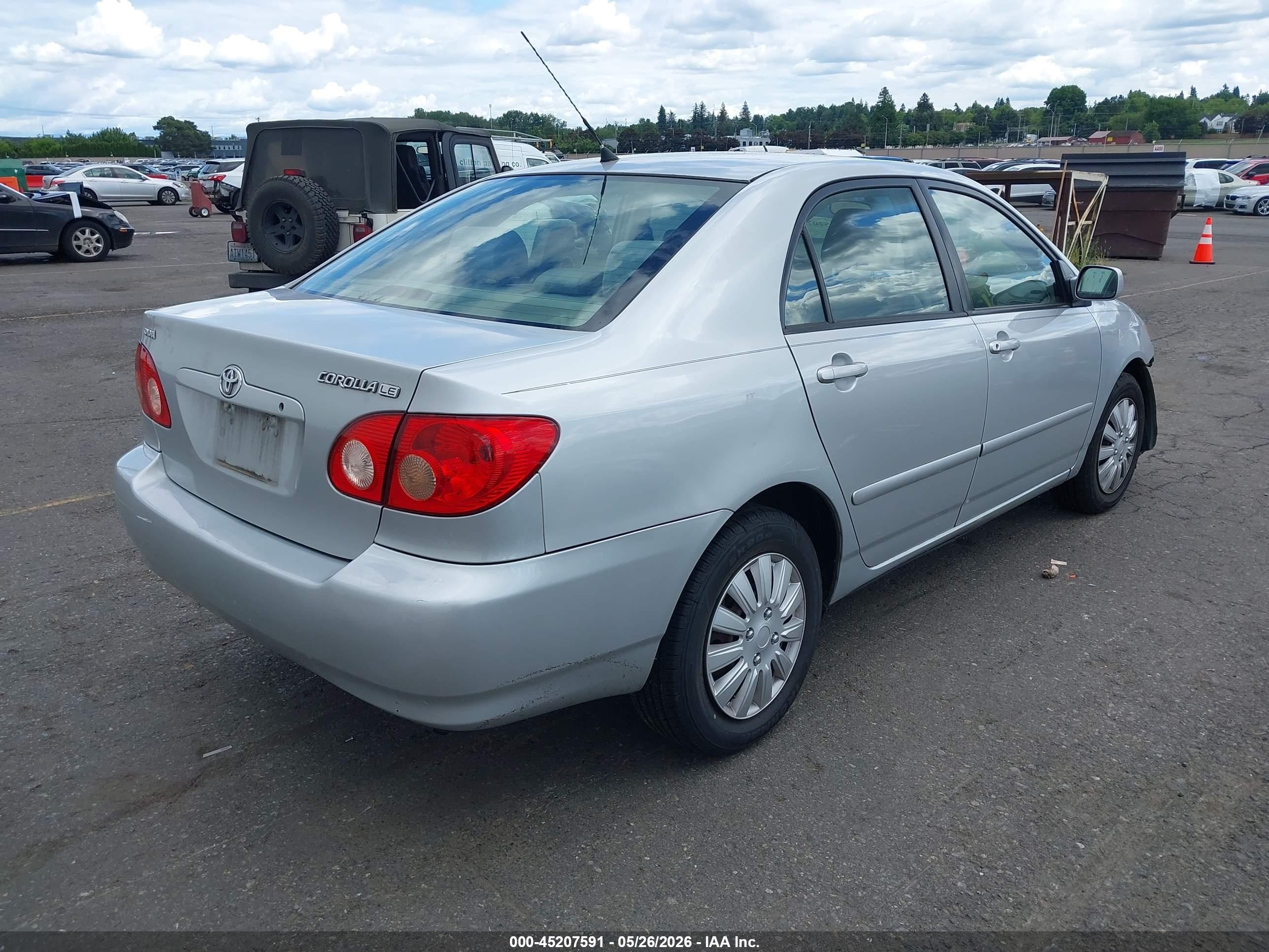 2006 Toyota Corolla Le Серебряный vin: 1NXBR32EX6Z631294