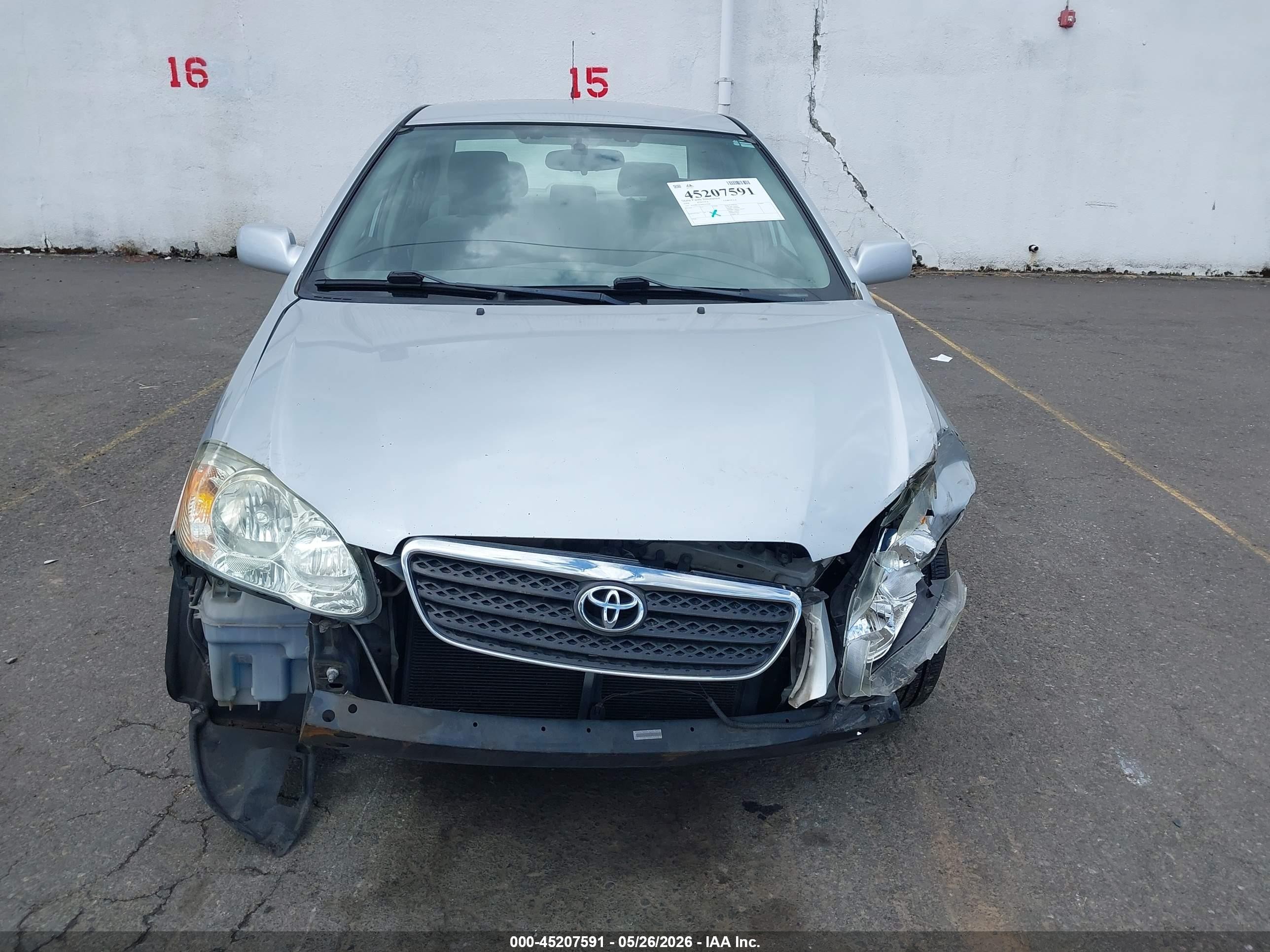 2006 Toyota Corolla Le Серебряный vin: 1NXBR32EX6Z631294