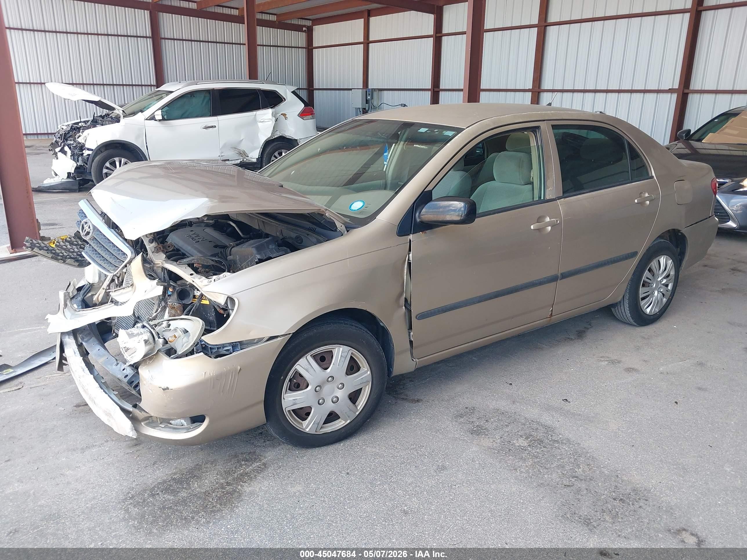 2006 Toyota Corolla Ce Beige vin: 1NXBR32EX6Z634969