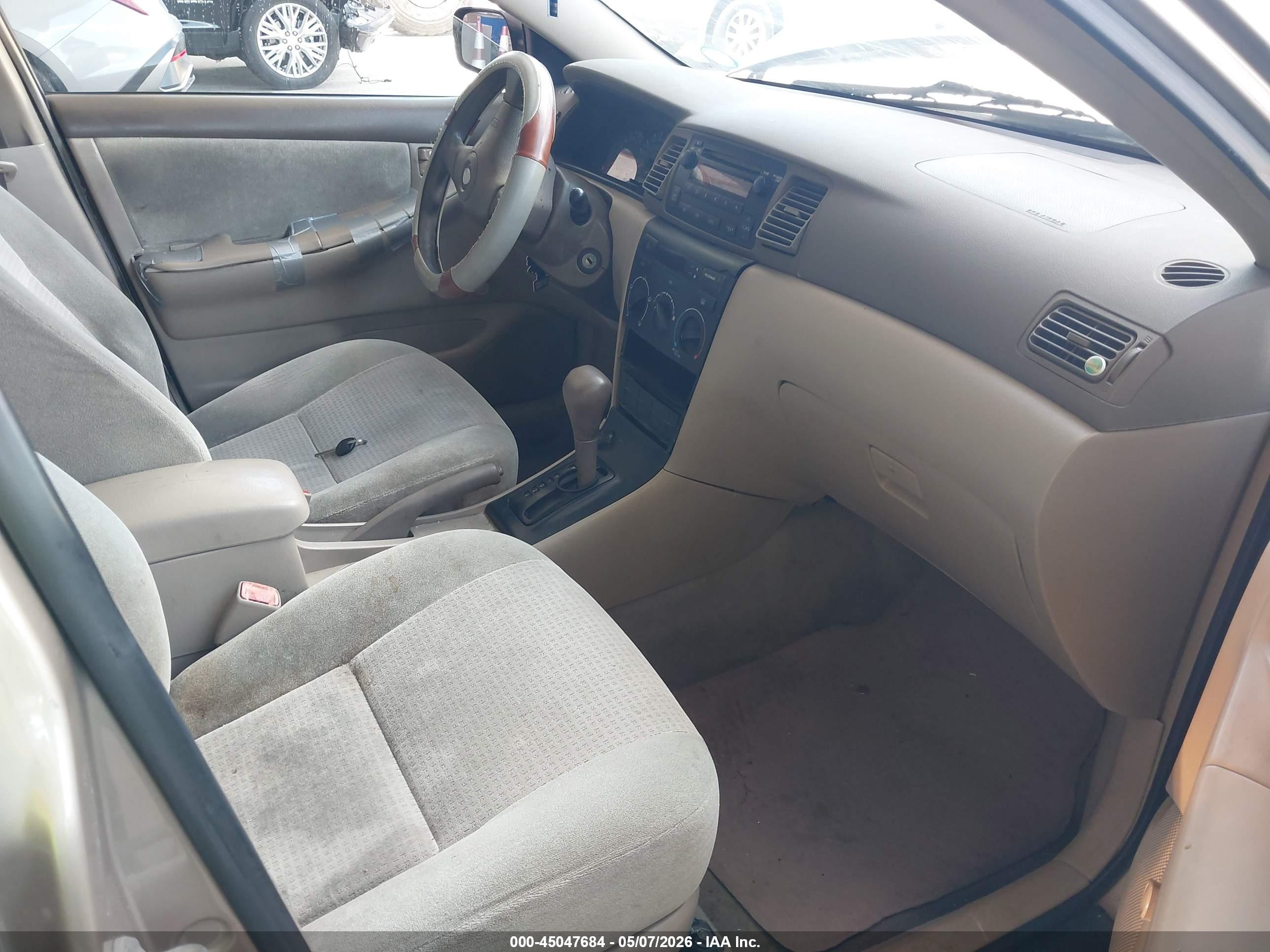 2006 Toyota Corolla Ce Beige vin: 1NXBR32EX6Z634969