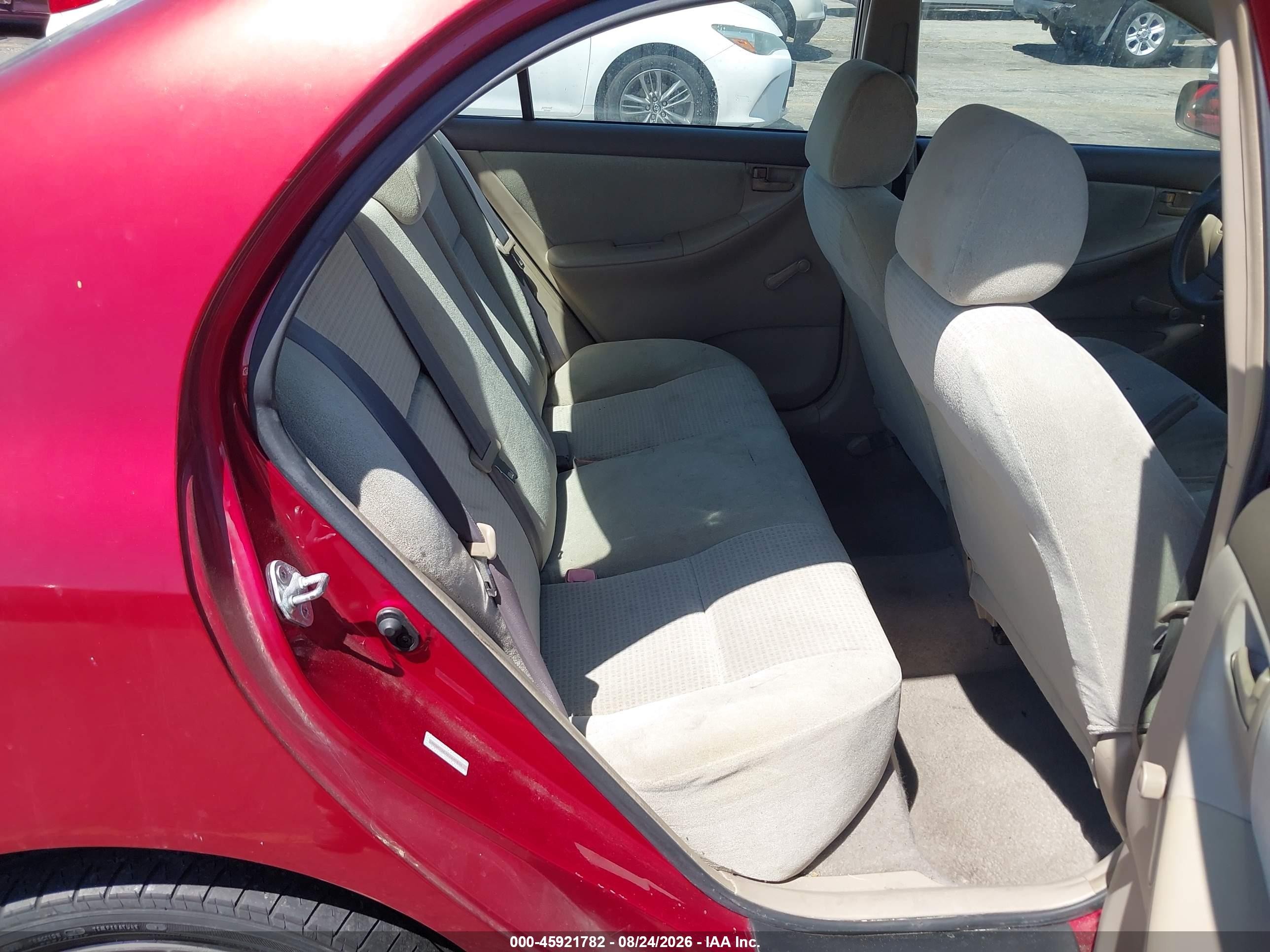 2006 Toyota Corolla Ce Red vin: 1NXBR32EX6Z645616