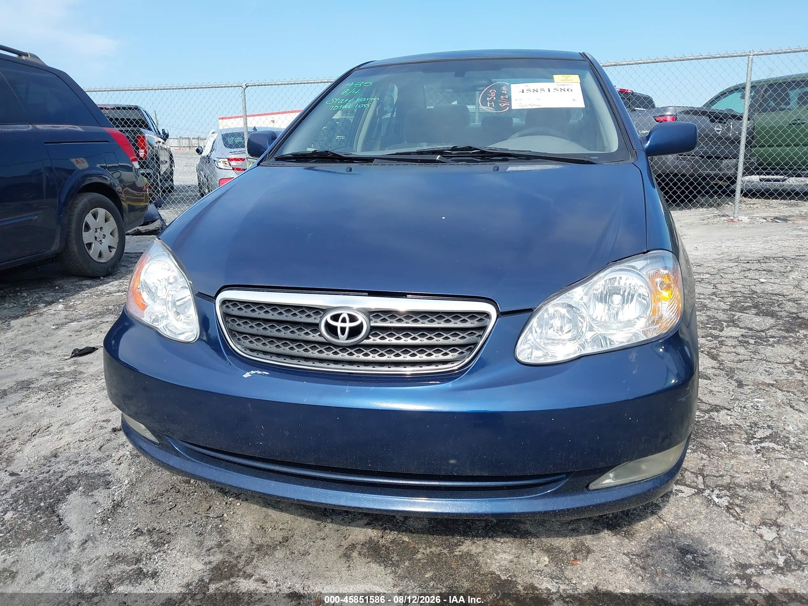 2006 Toyota Corolla Le Blue vin: 1NXBR32EX6Z662917