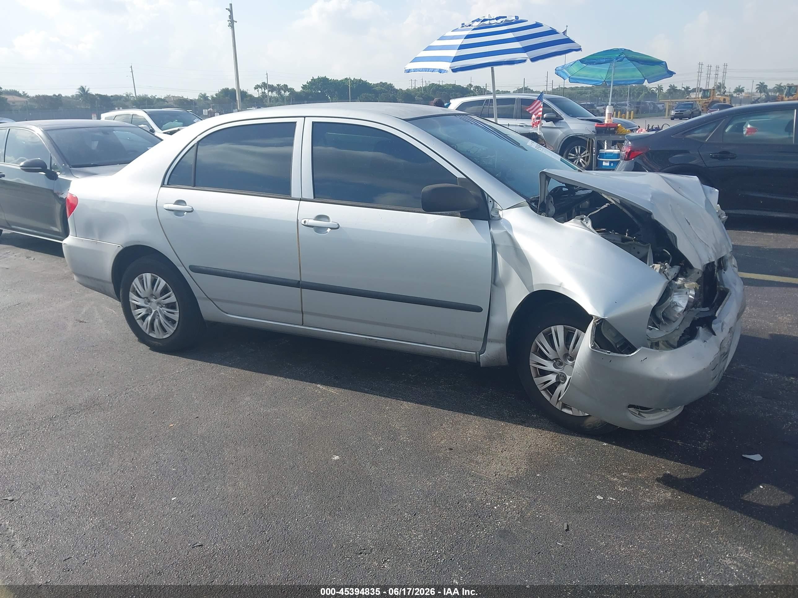 2006 Toyota Corolla Ce Gray vin: 1NXBR32EX6Z702297