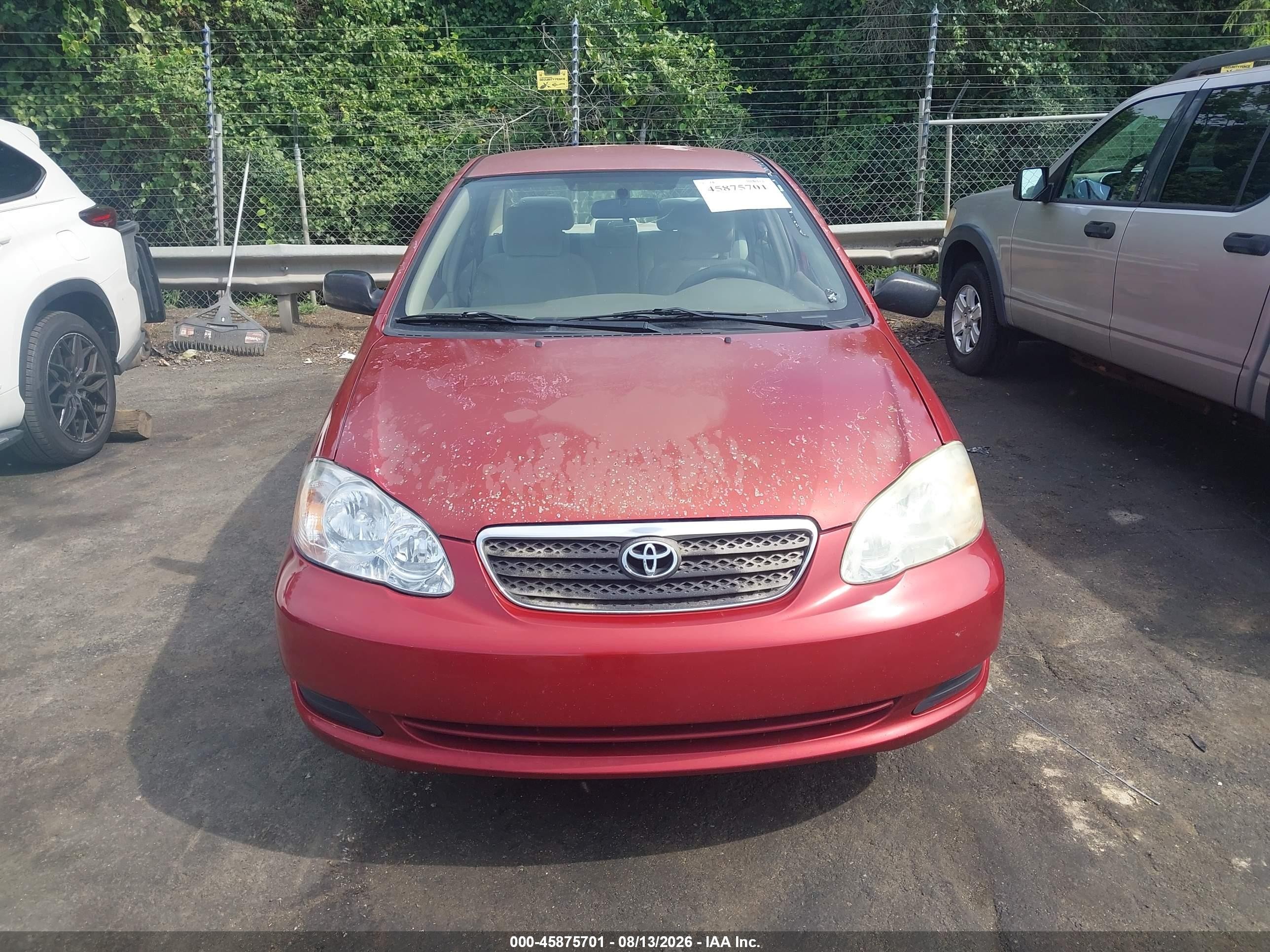 2006 Toyota Corolla Ce Красный vin: 1NXBR32EX6Z729550