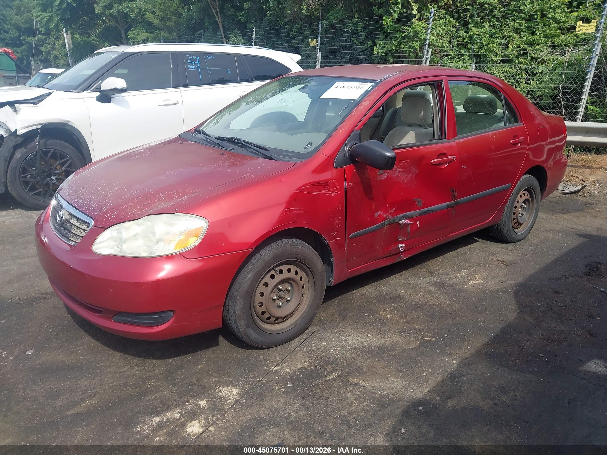2006 Toyota Corolla Ce Красный vin: 1NXBR32EX6Z729550