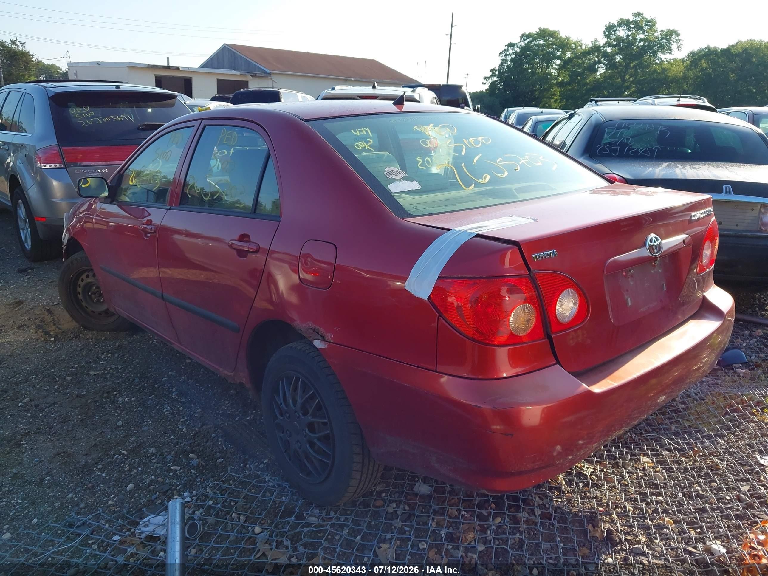 2006 Toyota Corolla Ce Red vin: 1NXBR32EX6Z743321