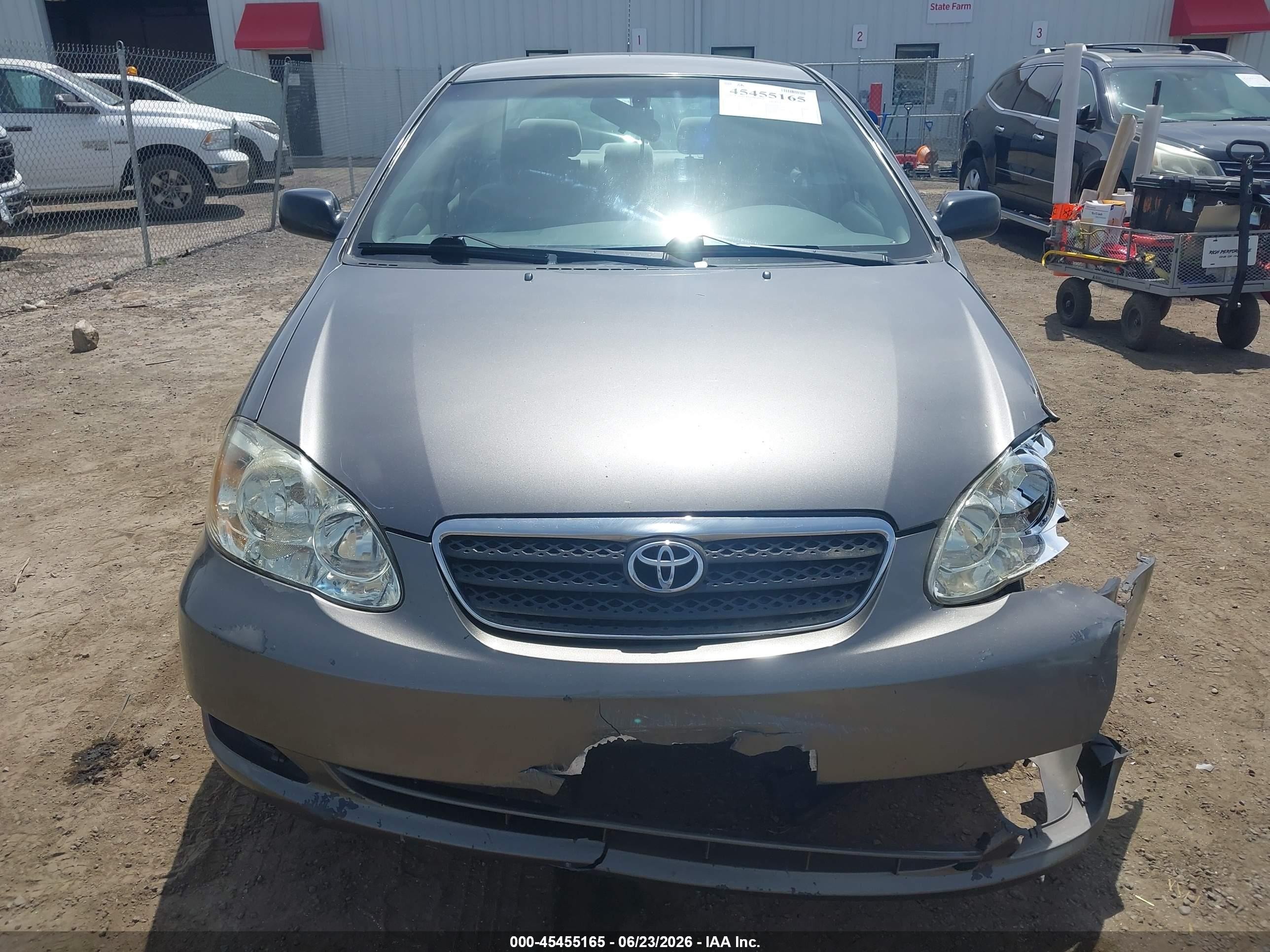 2006 Toyota Corolla Ce Gray vin: 1NXBR32EX6Z744419