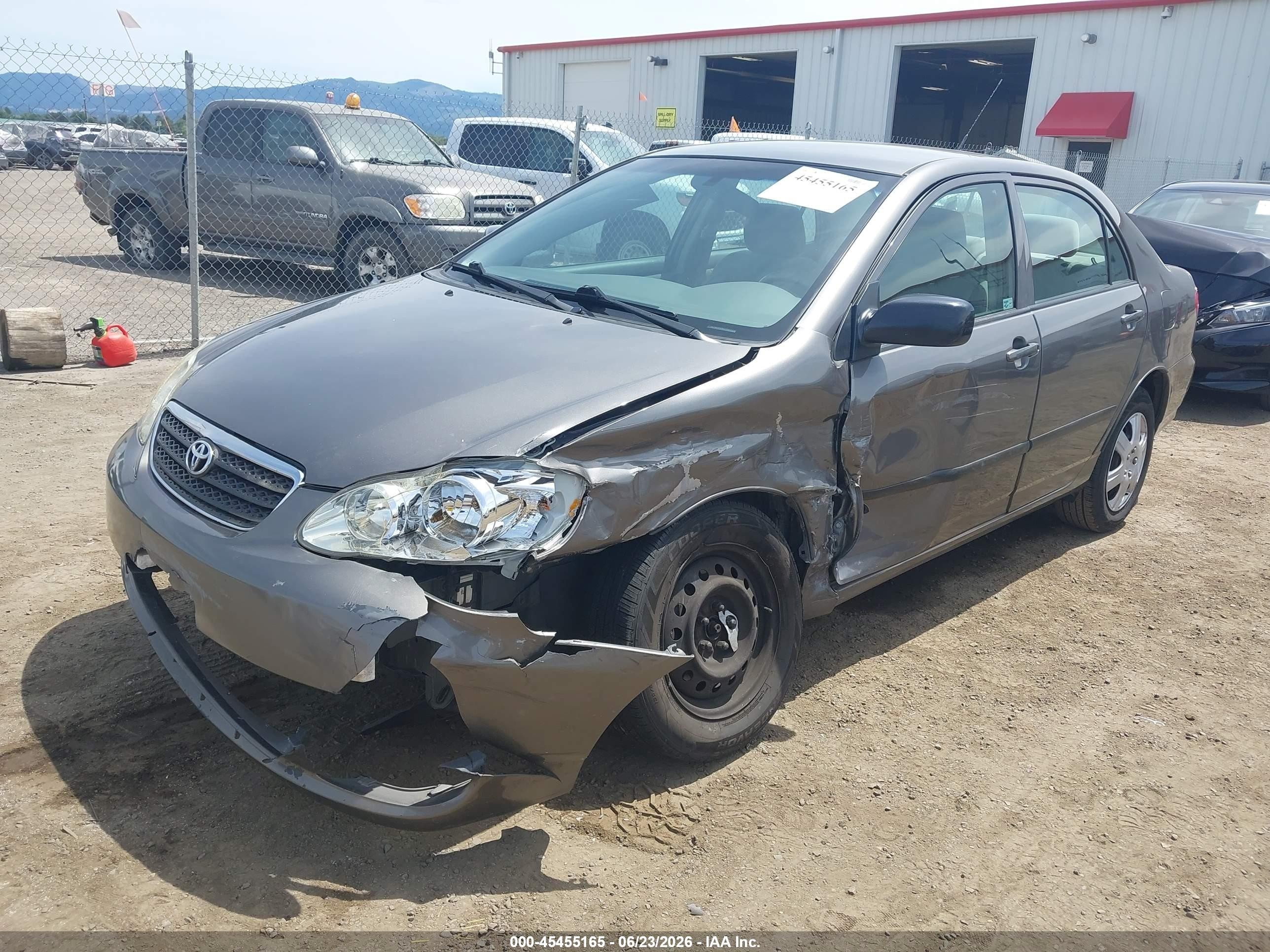 2006 Toyota Corolla Ce Gray vin: 1NXBR32EX6Z744419