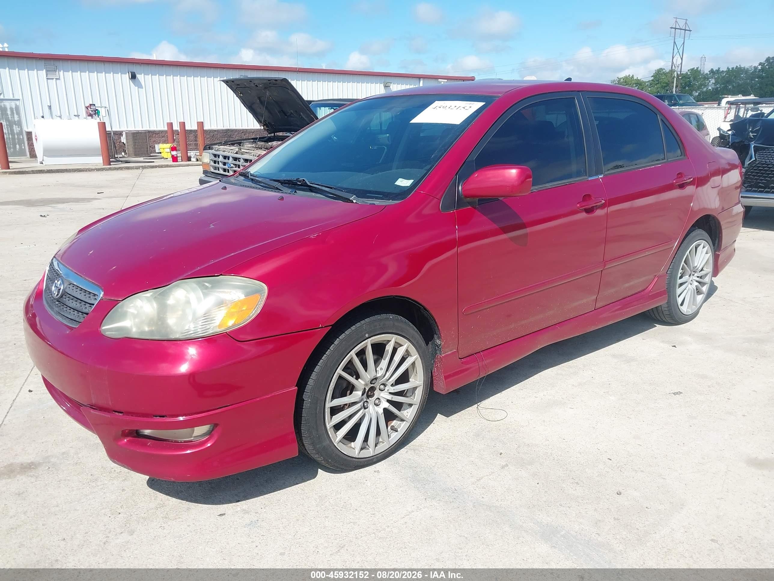 2006 Toyota Corolla S Красный vin: 1NXBR32EX6Z757090