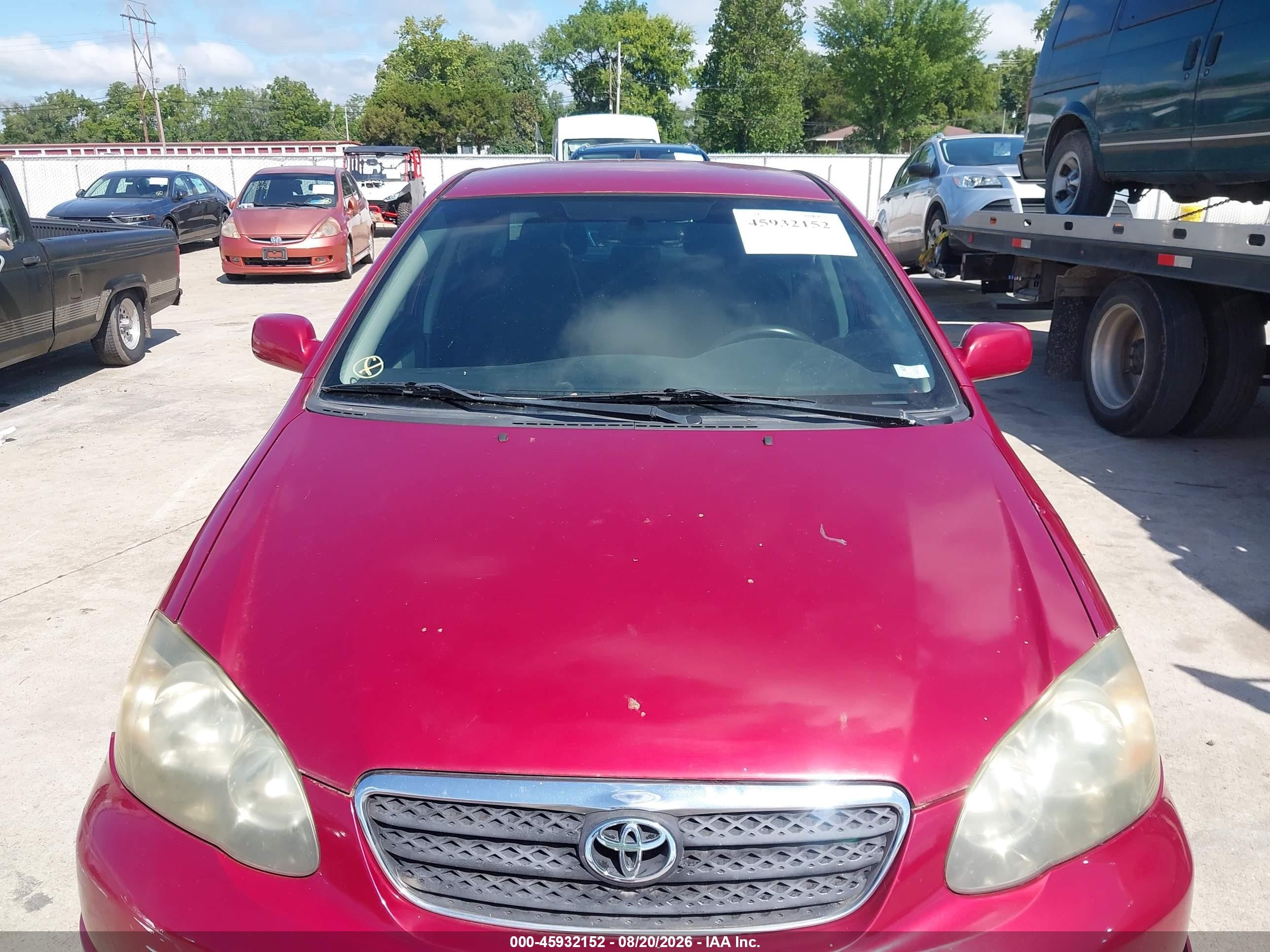 2006 Toyota Corolla S Красный vin: 1NXBR32EX6Z757090