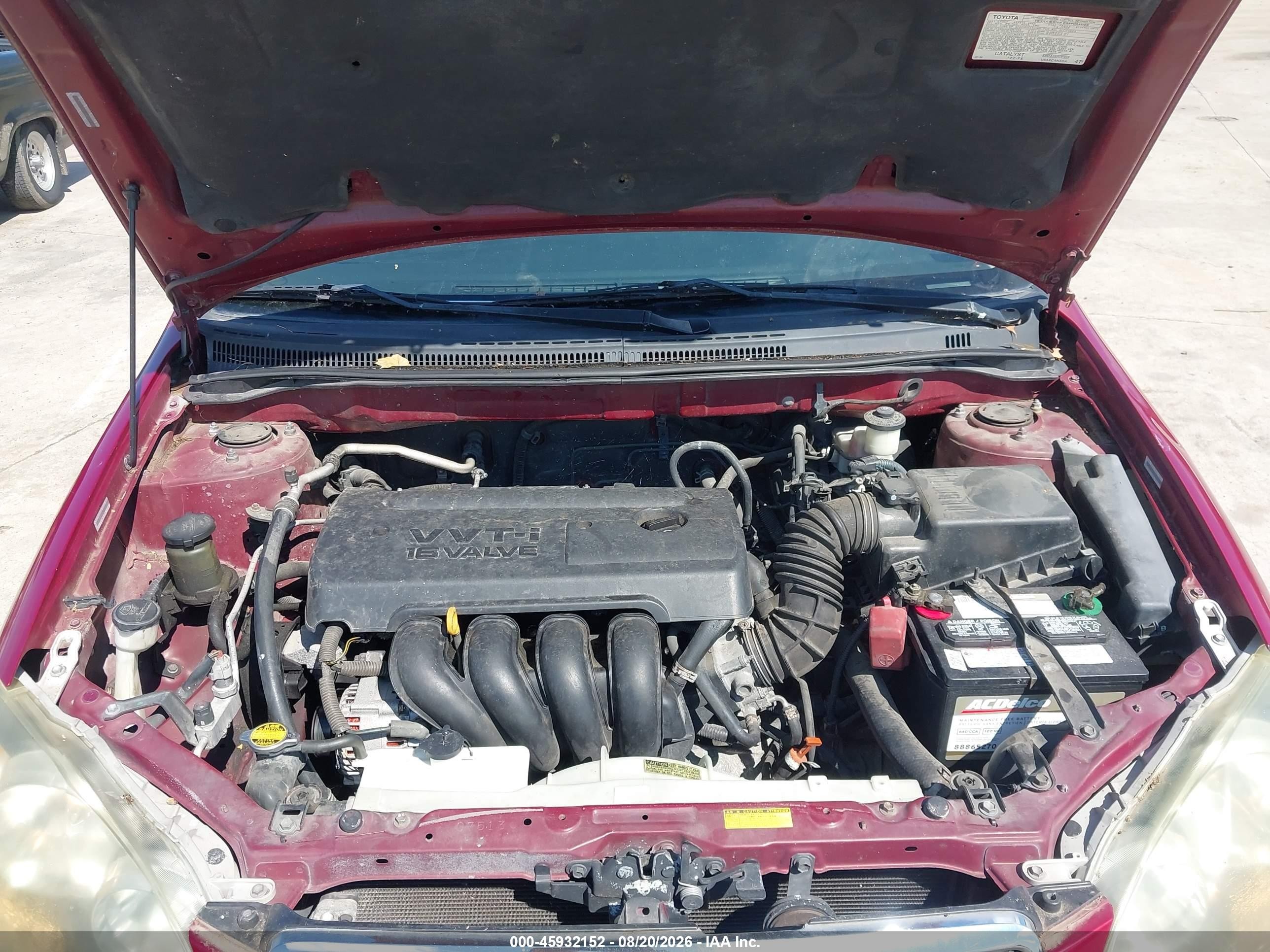 2006 Toyota Corolla S Красный vin: 1NXBR32EX6Z757090