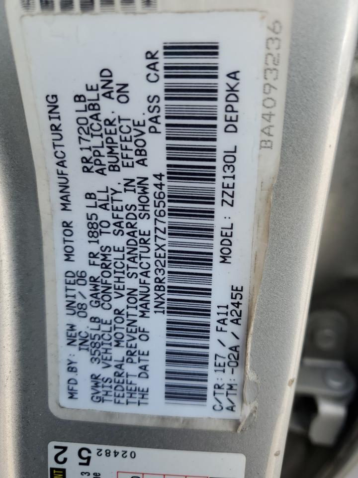 2007 Toyota Corolla Ce Gray vin: 1NXBR32EX7Z765644
