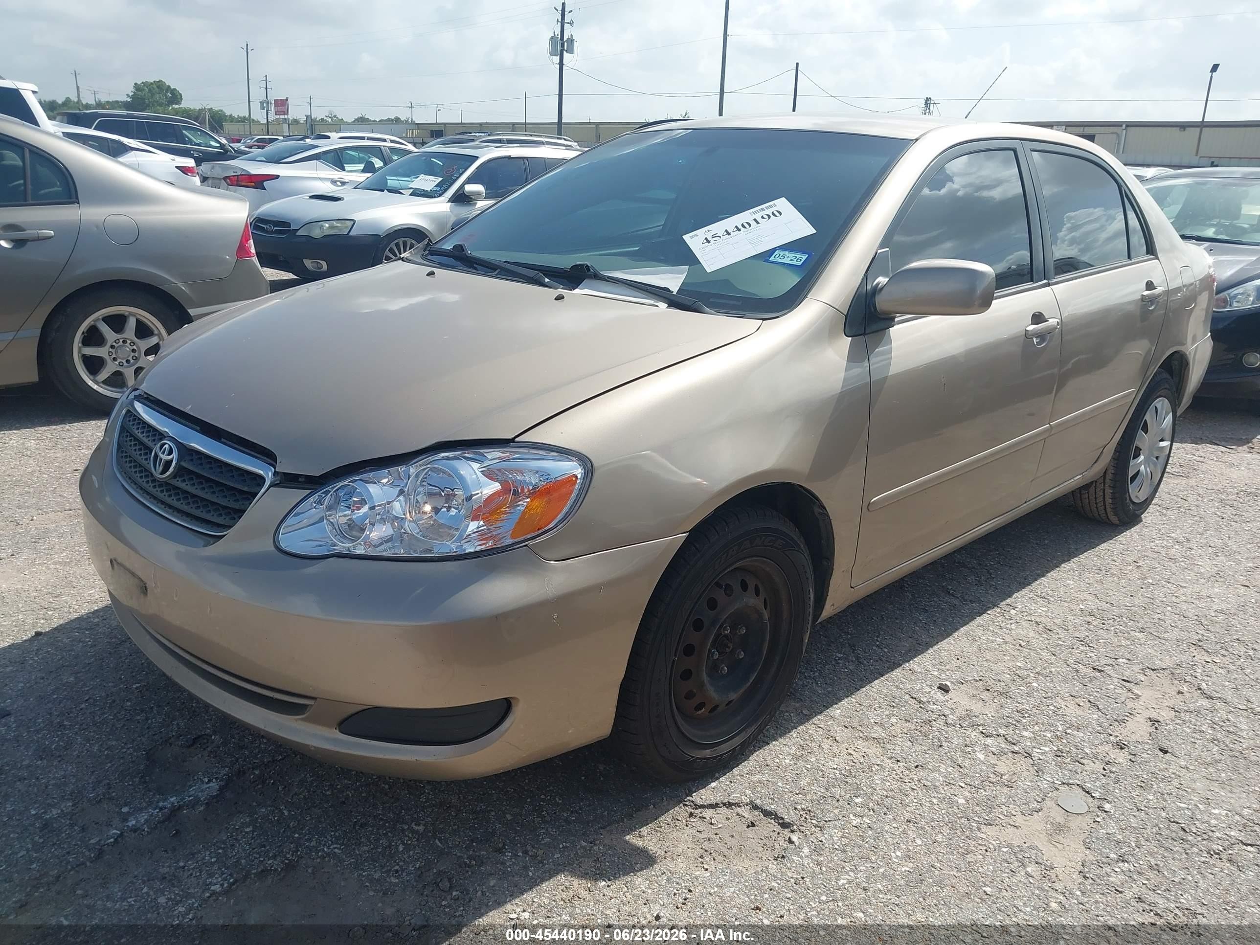 2007 Toyota Corolla Le Tan vin: 1NXBR32EX7Z770990