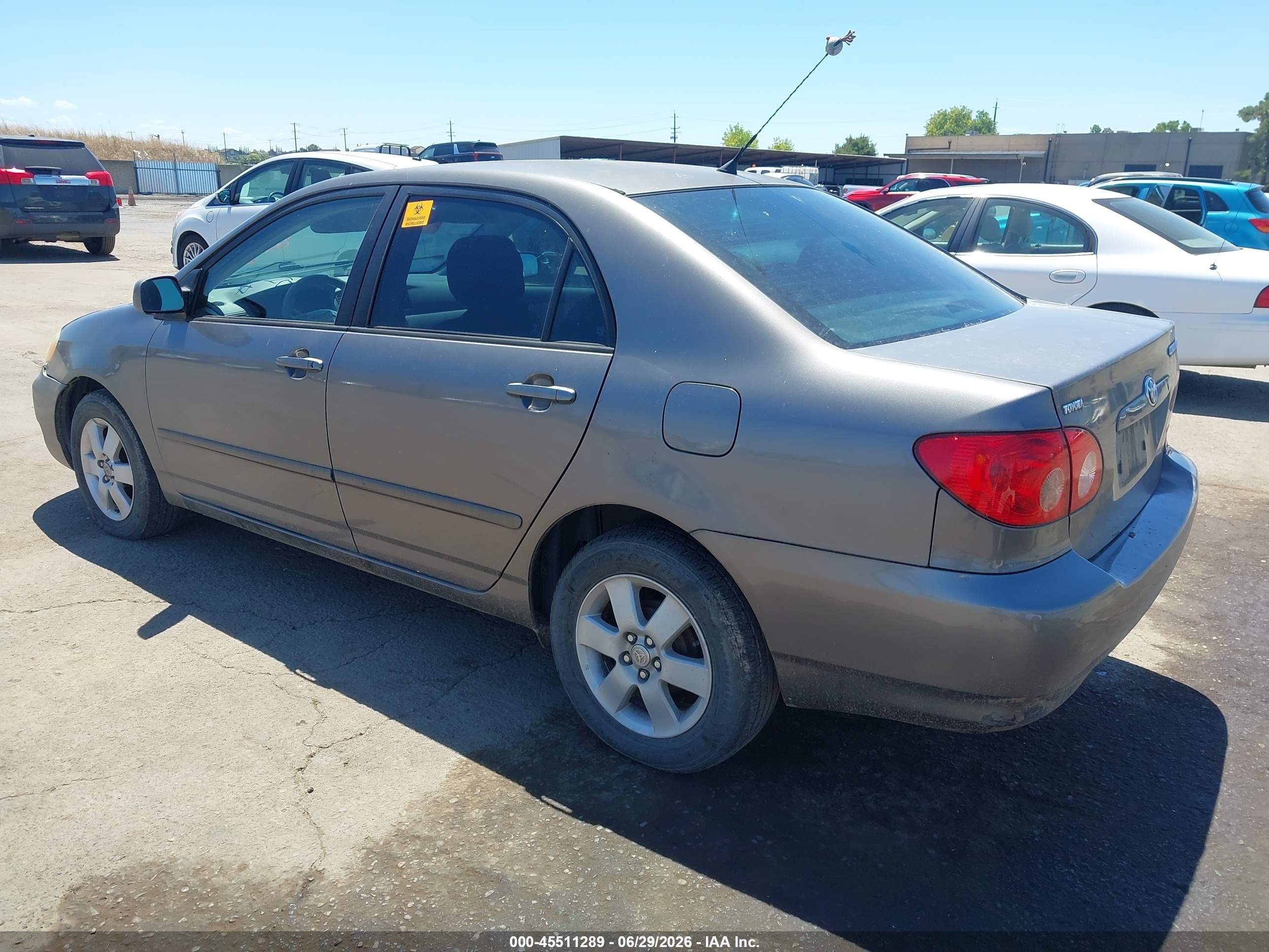 2007 Toyota Corolla Le Gray vin: 1NXBR32EX7Z788616