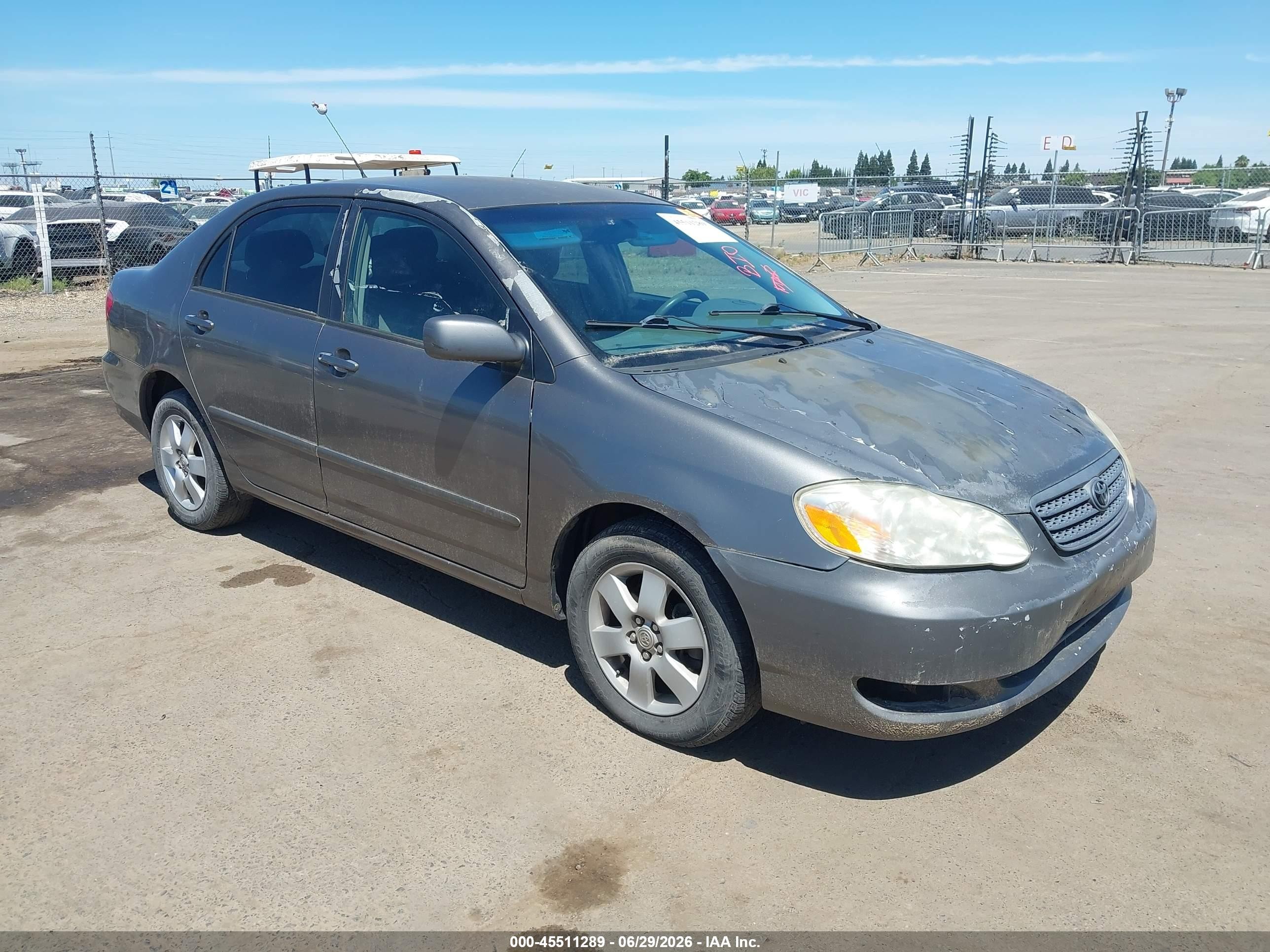 2007 Toyota Corolla Le Gray vin: 1NXBR32EX7Z788616