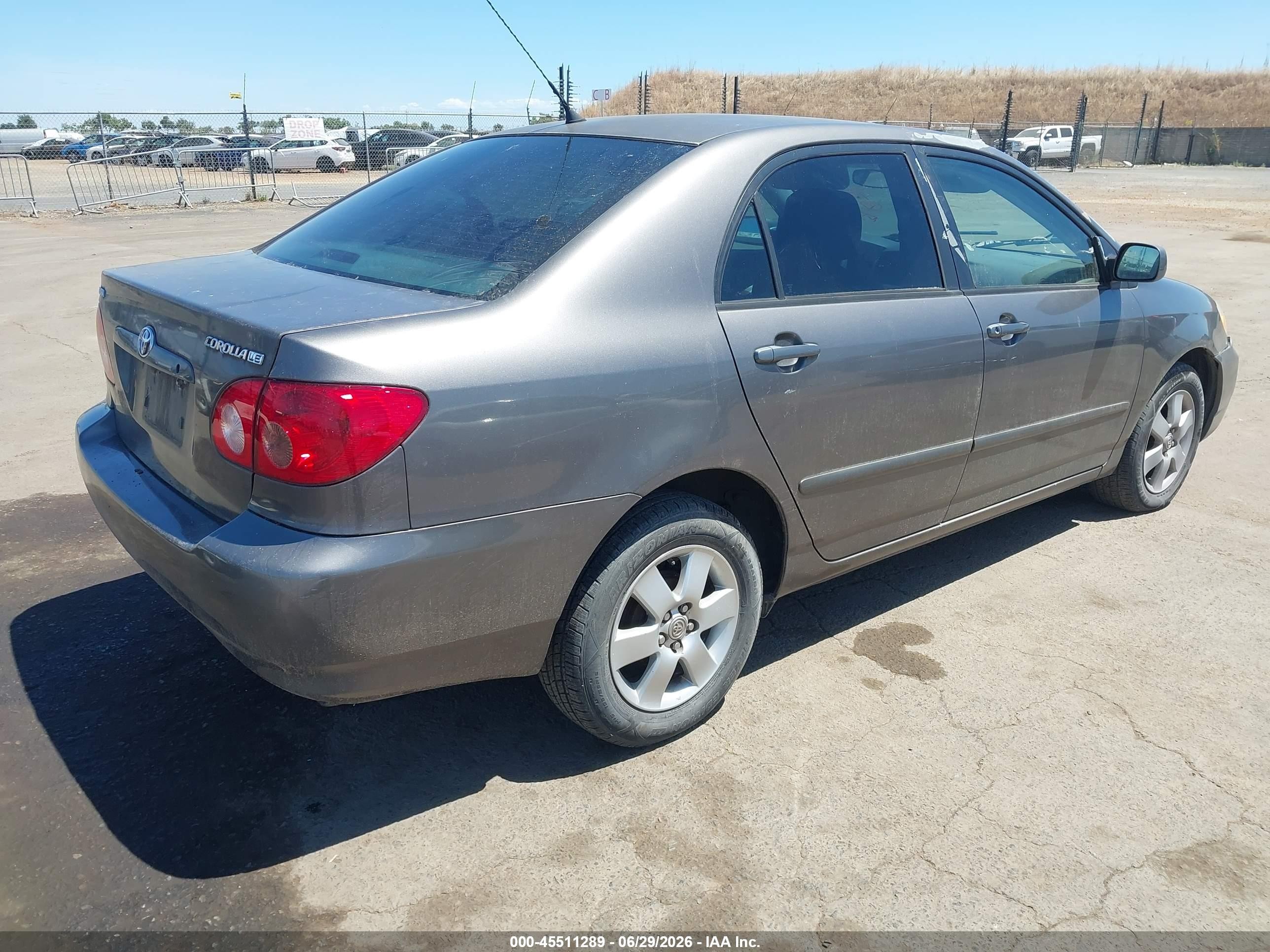 2007 Toyota Corolla Le Gray vin: 1NXBR32EX7Z788616