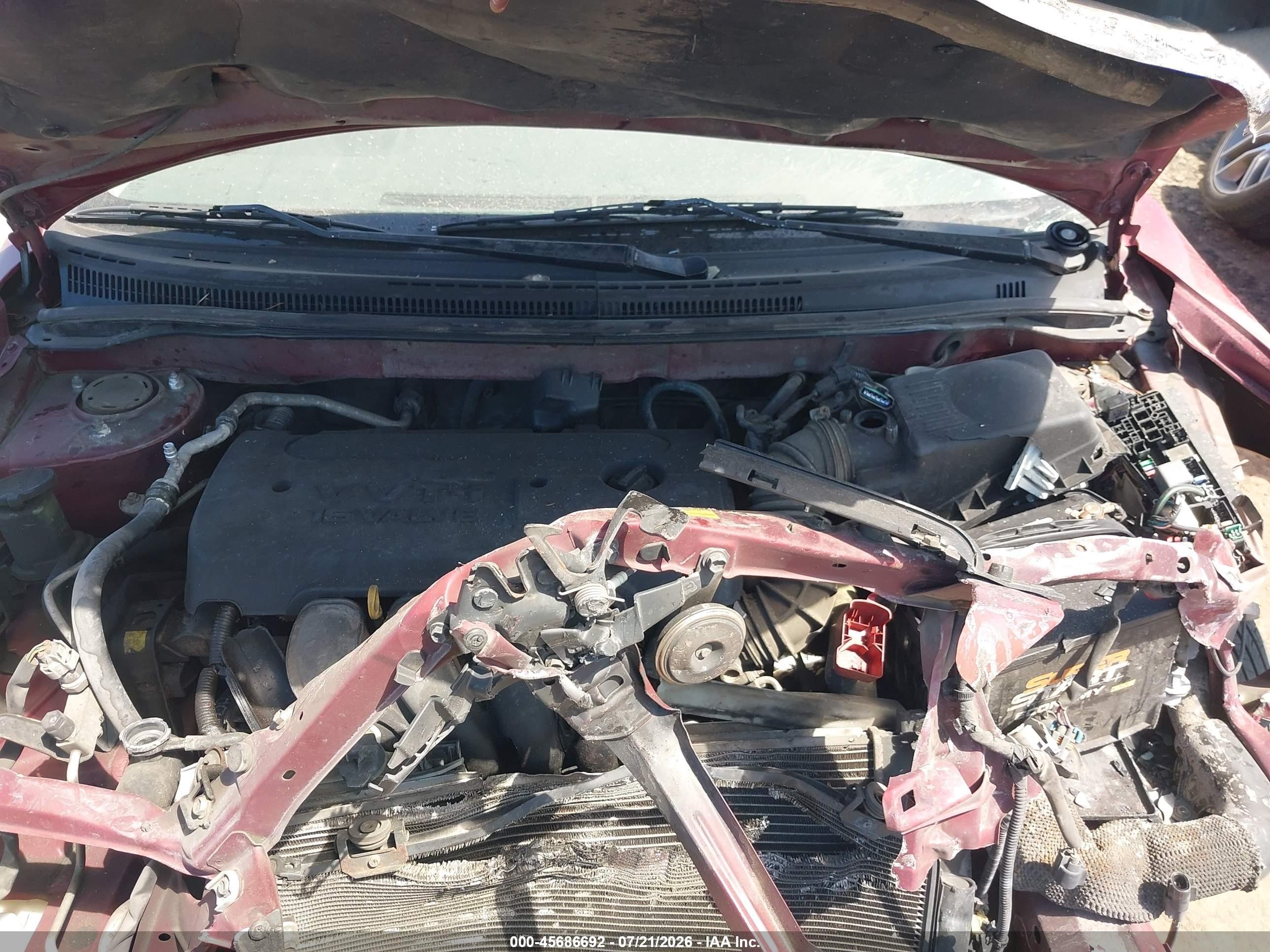 2007 Toyota Corolla Le Красный vin: 1NXBR32EX7Z789099