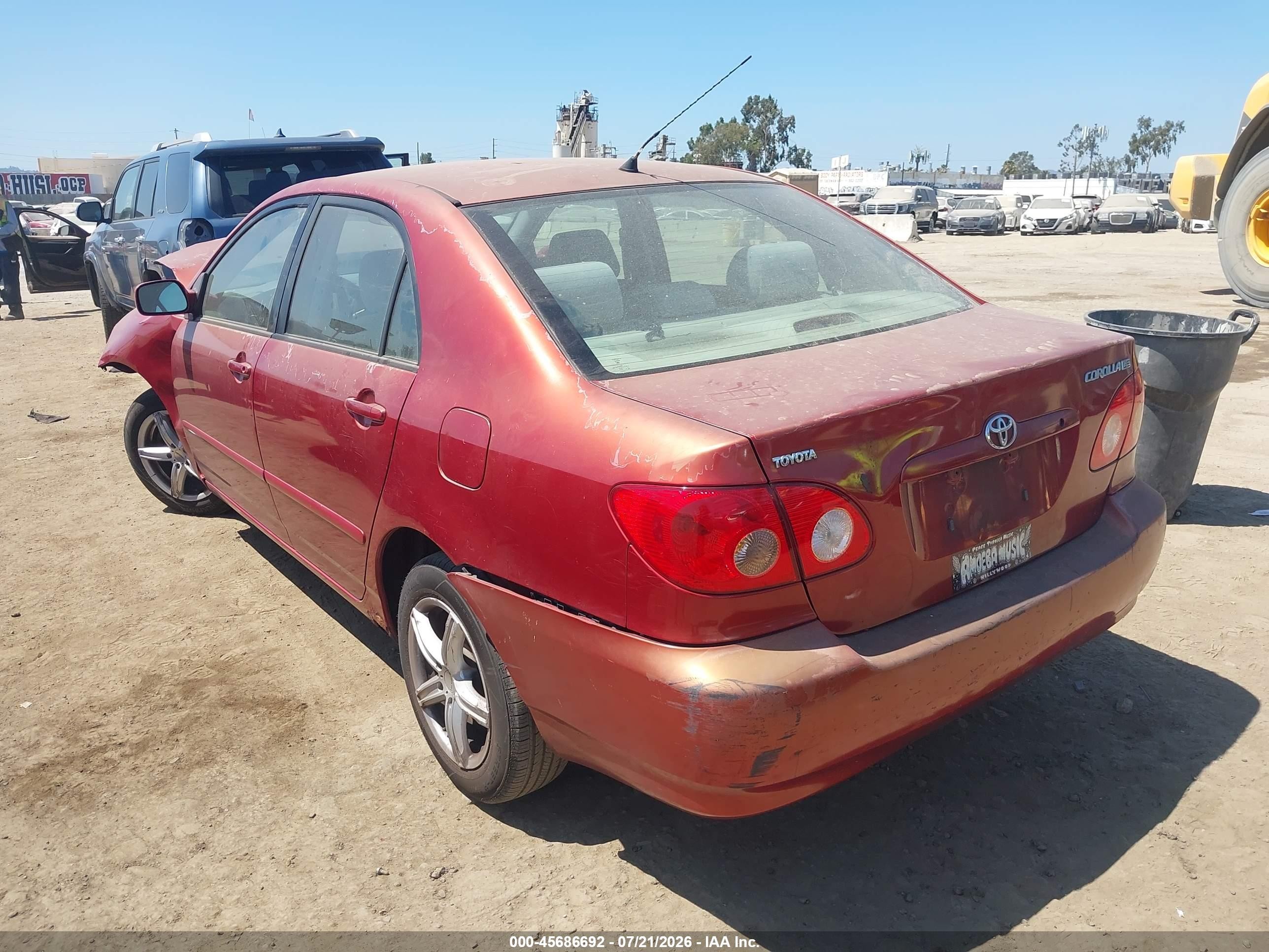 2007 Toyota Corolla Le Красный vin: 1NXBR32EX7Z789099