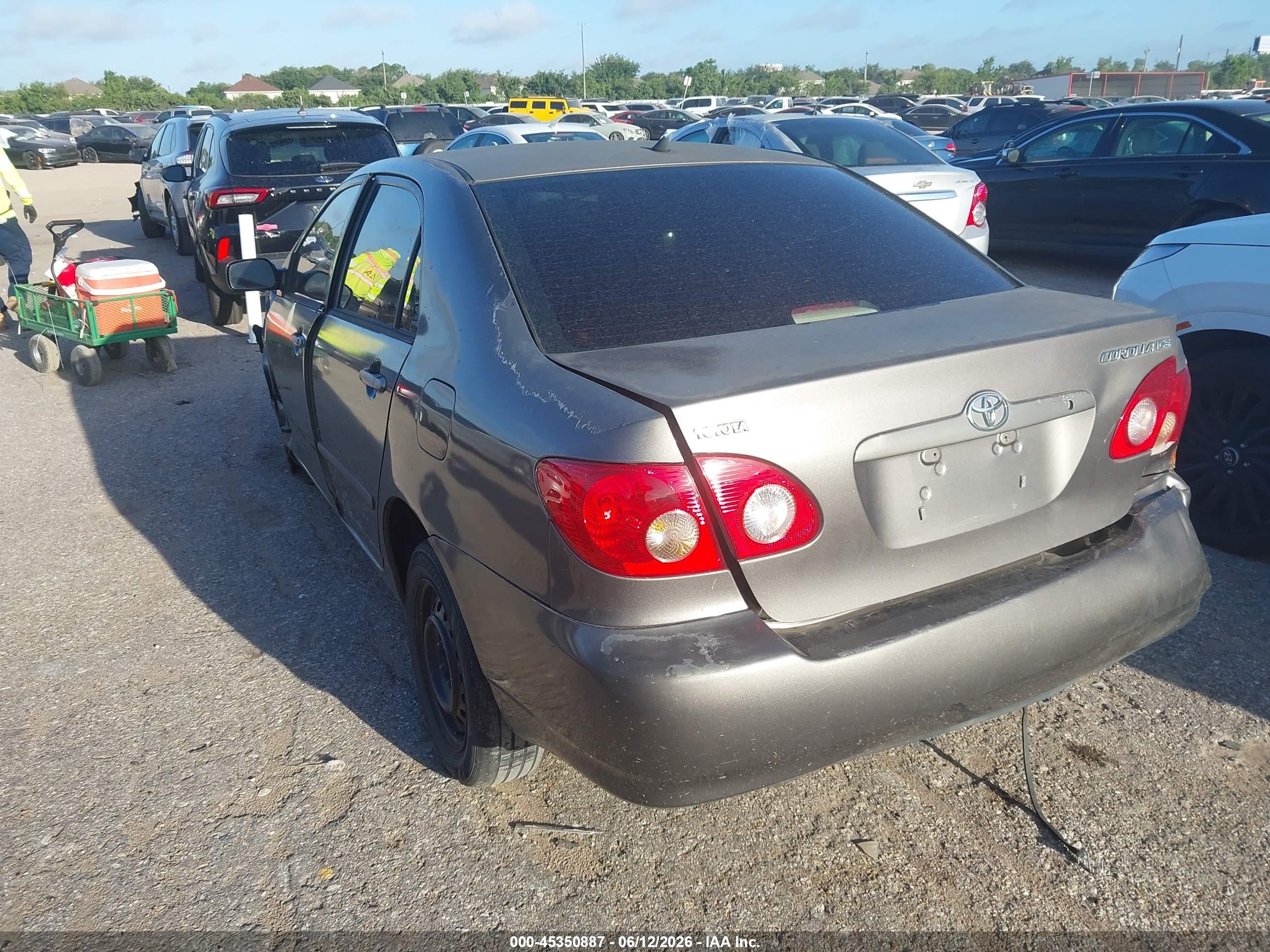 2007 Toyota Corolla Ce Gray vin: 1NXBR32EX7Z838477