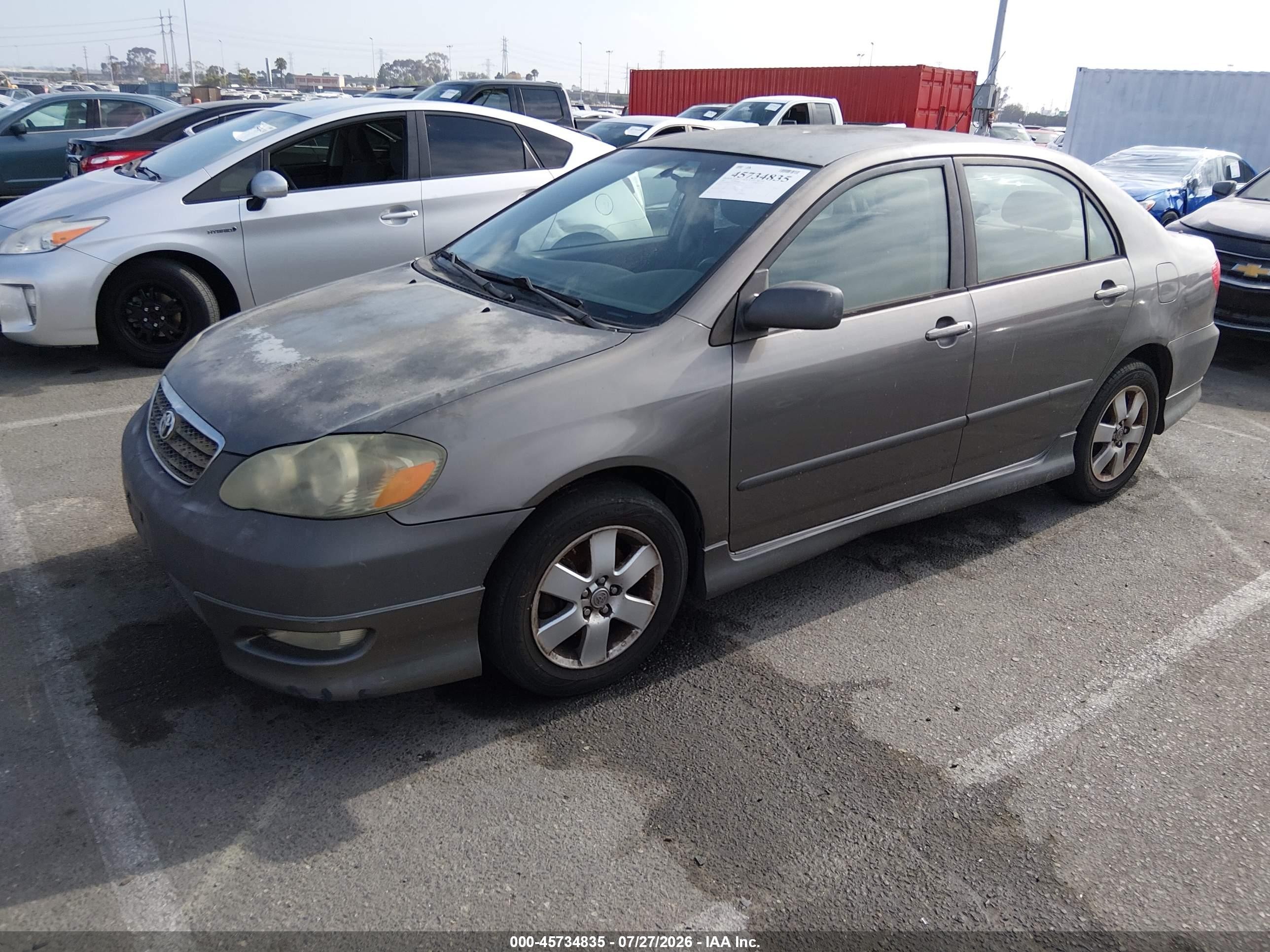 2007 Toyota Corolla S Gray vin: 1NXBR32EX7Z851956