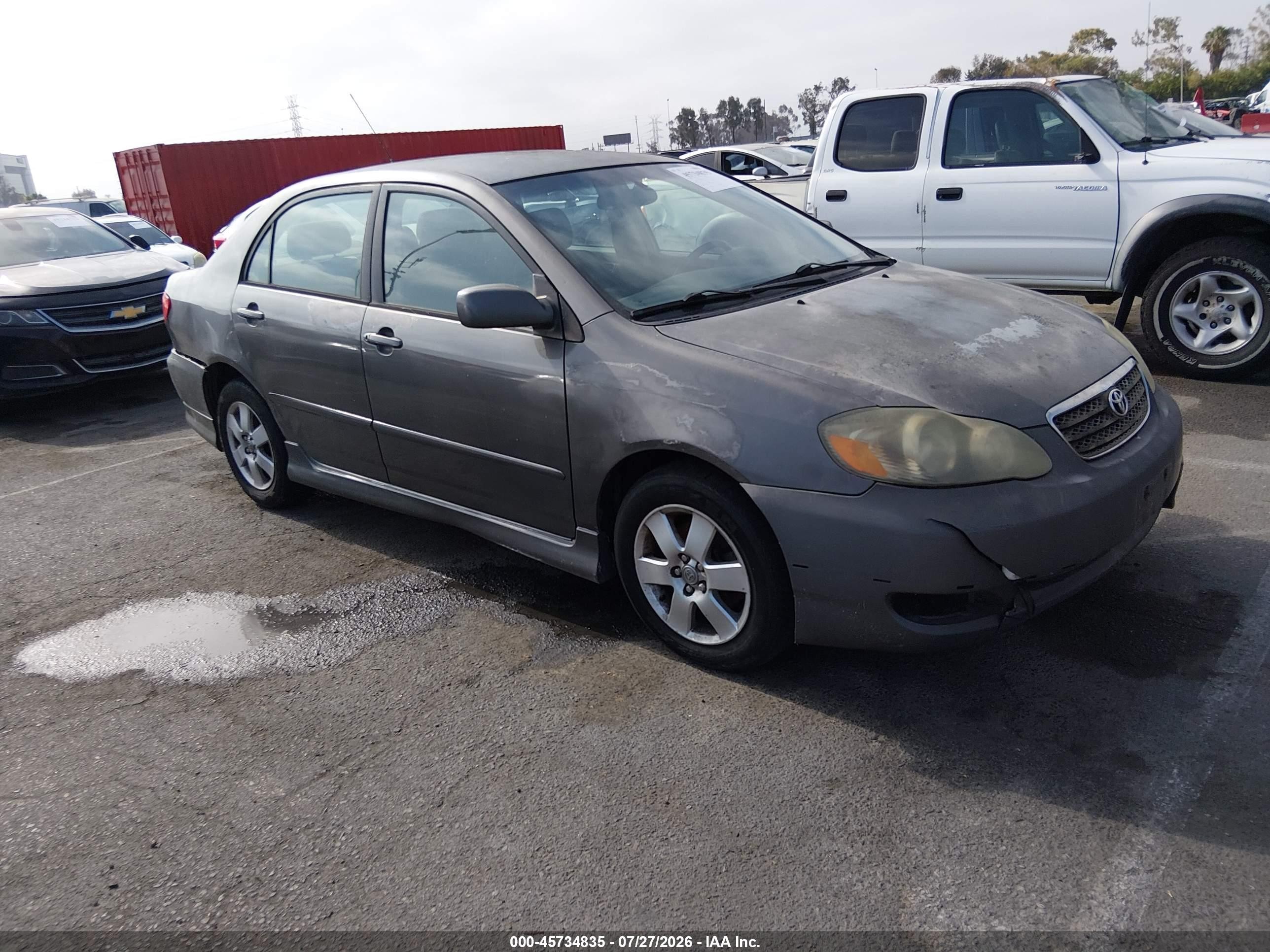 2007 Toyota Corolla S Gray vin: 1NXBR32EX7Z851956
