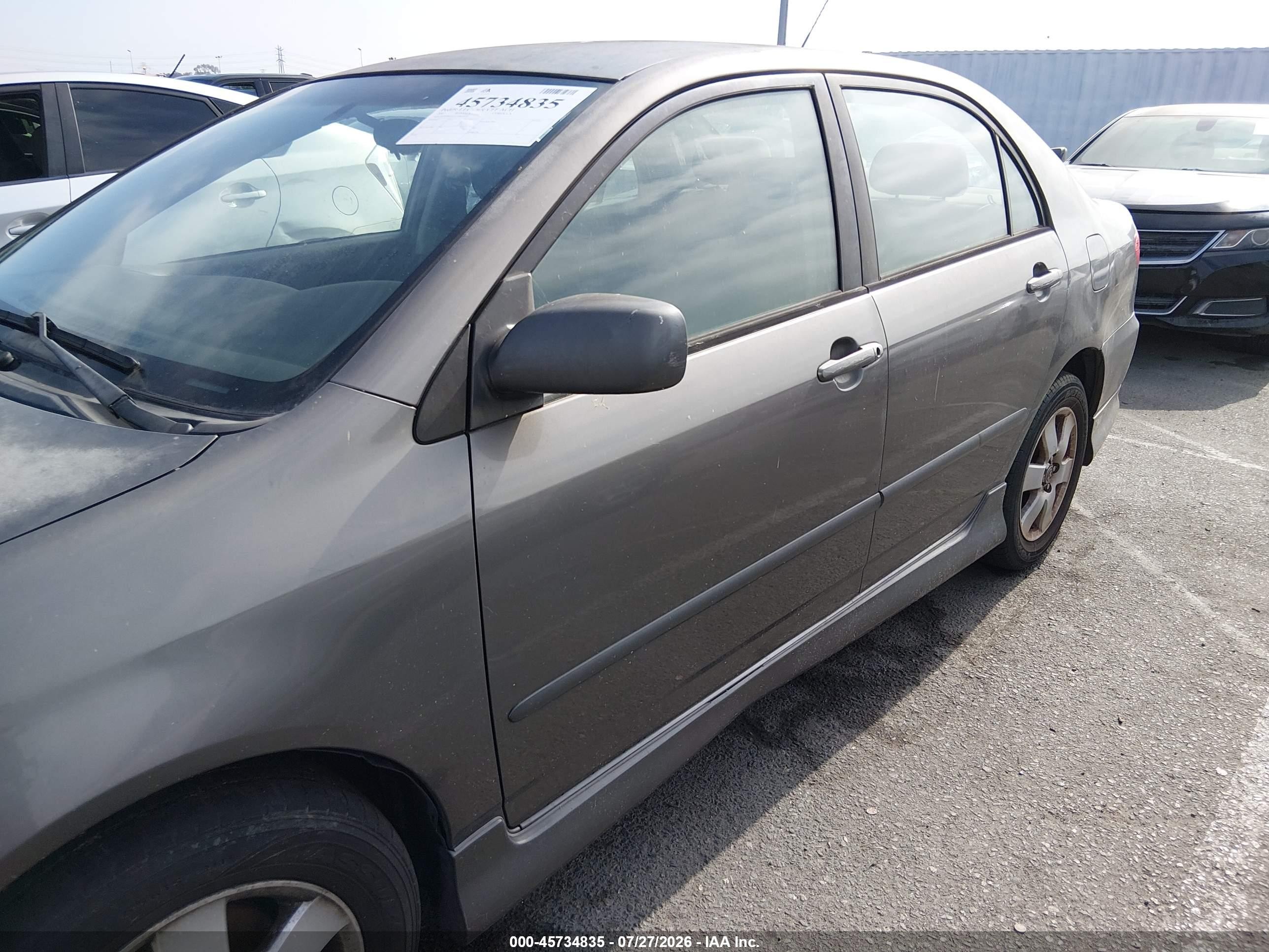2007 Toyota Corolla S Gray vin: 1NXBR32EX7Z851956