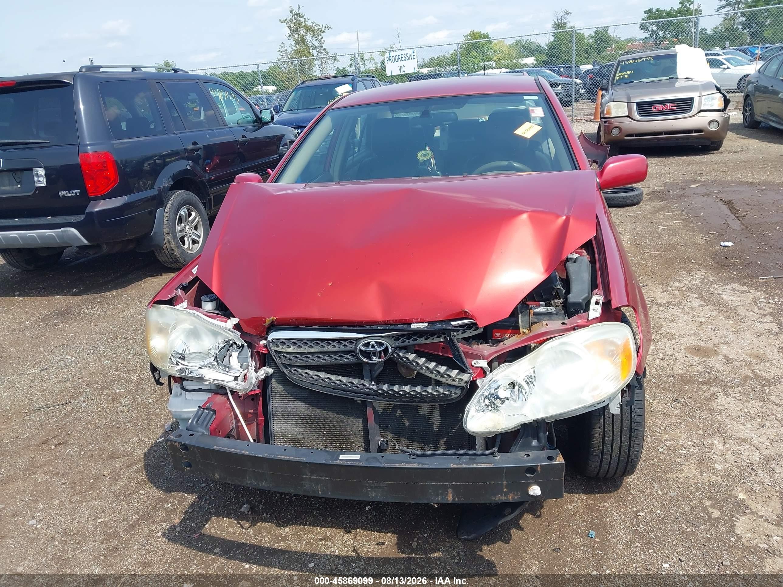 2007 Toyota Corolla Le Burgundy vin: 1NXBR32EX7Z859927
