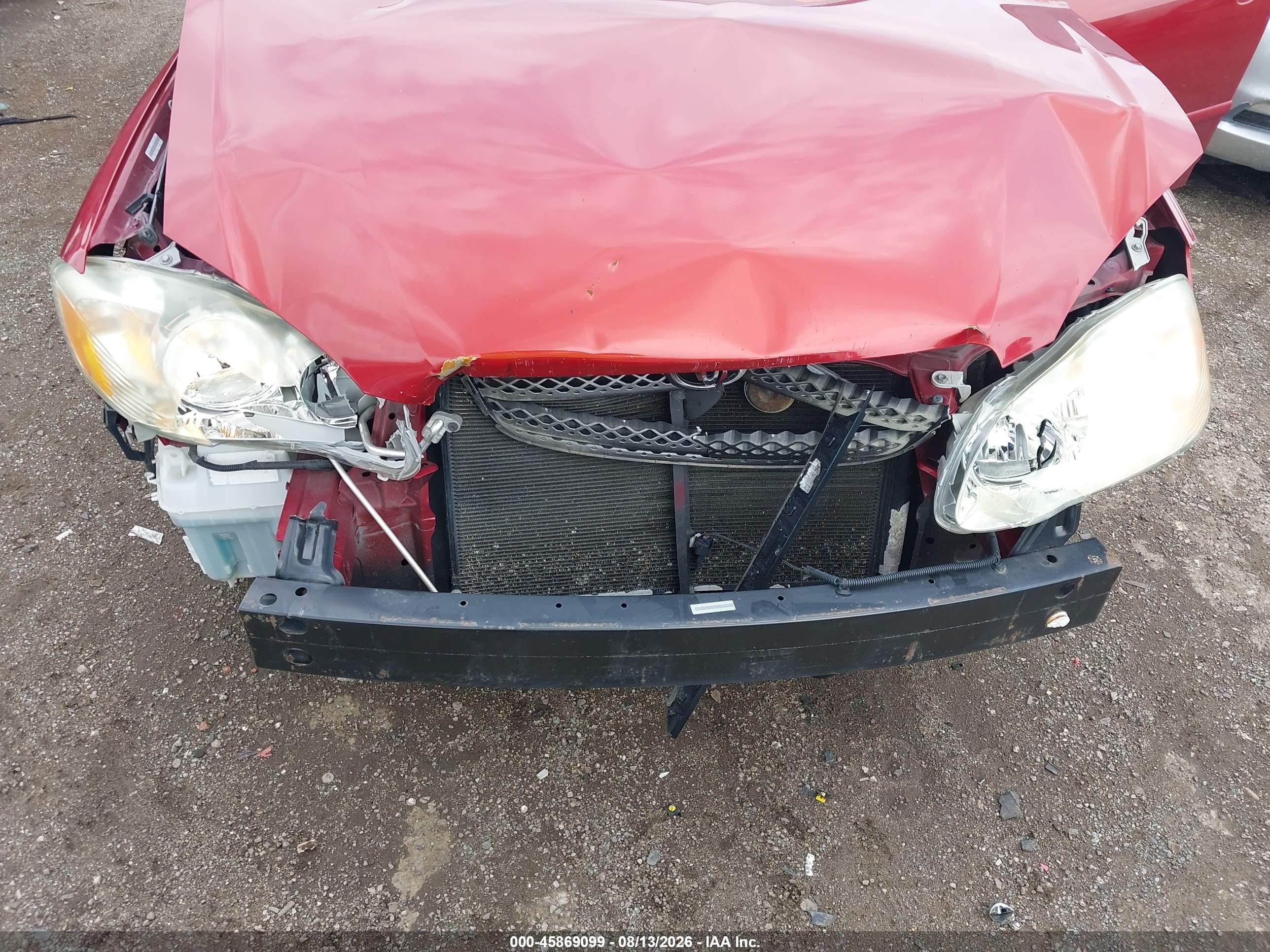 2007 Toyota Corolla Le Burgundy vin: 1NXBR32EX7Z859927