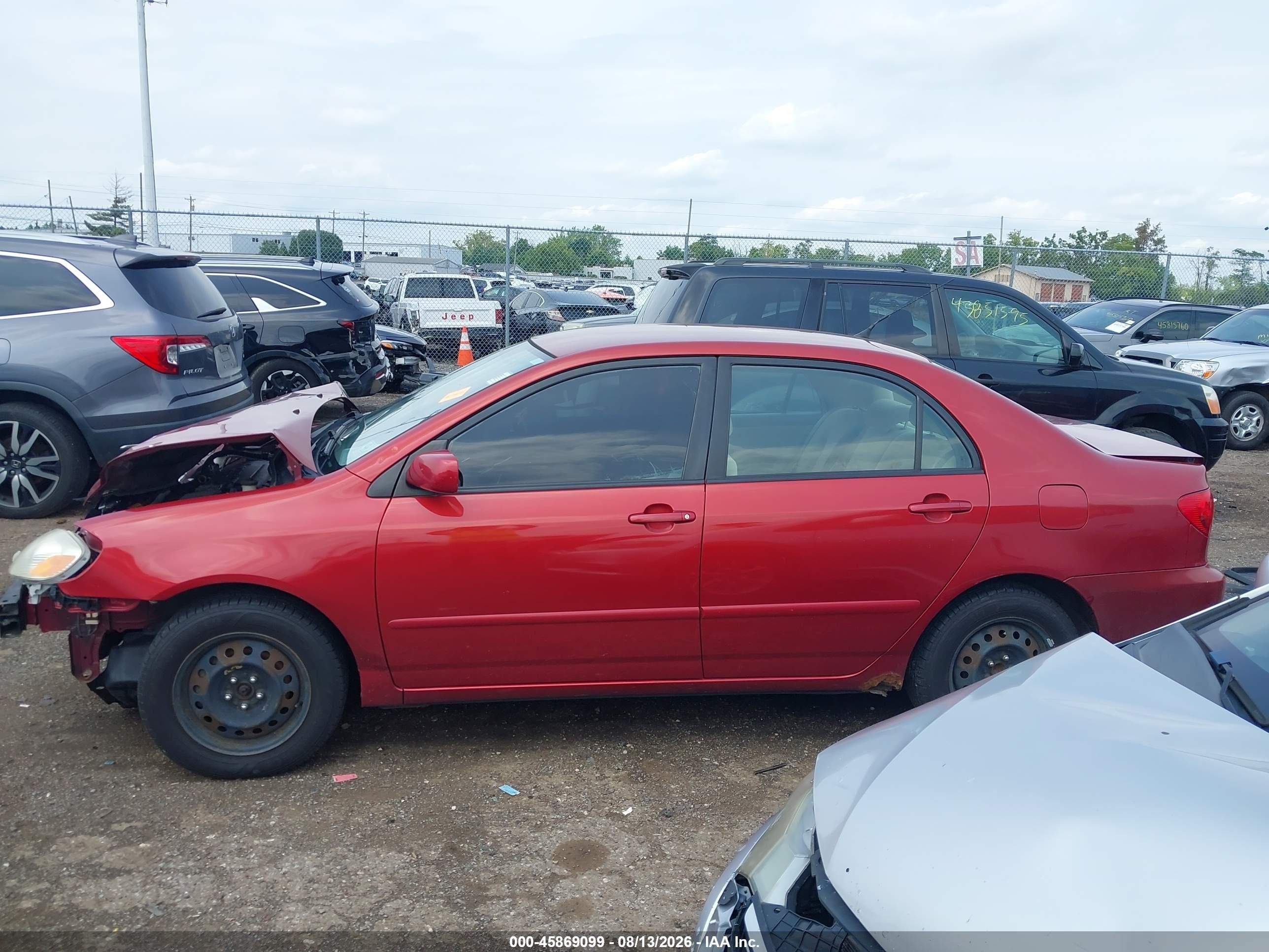 2007 Toyota Corolla Le Burgundy vin: 1NXBR32EX7Z859927