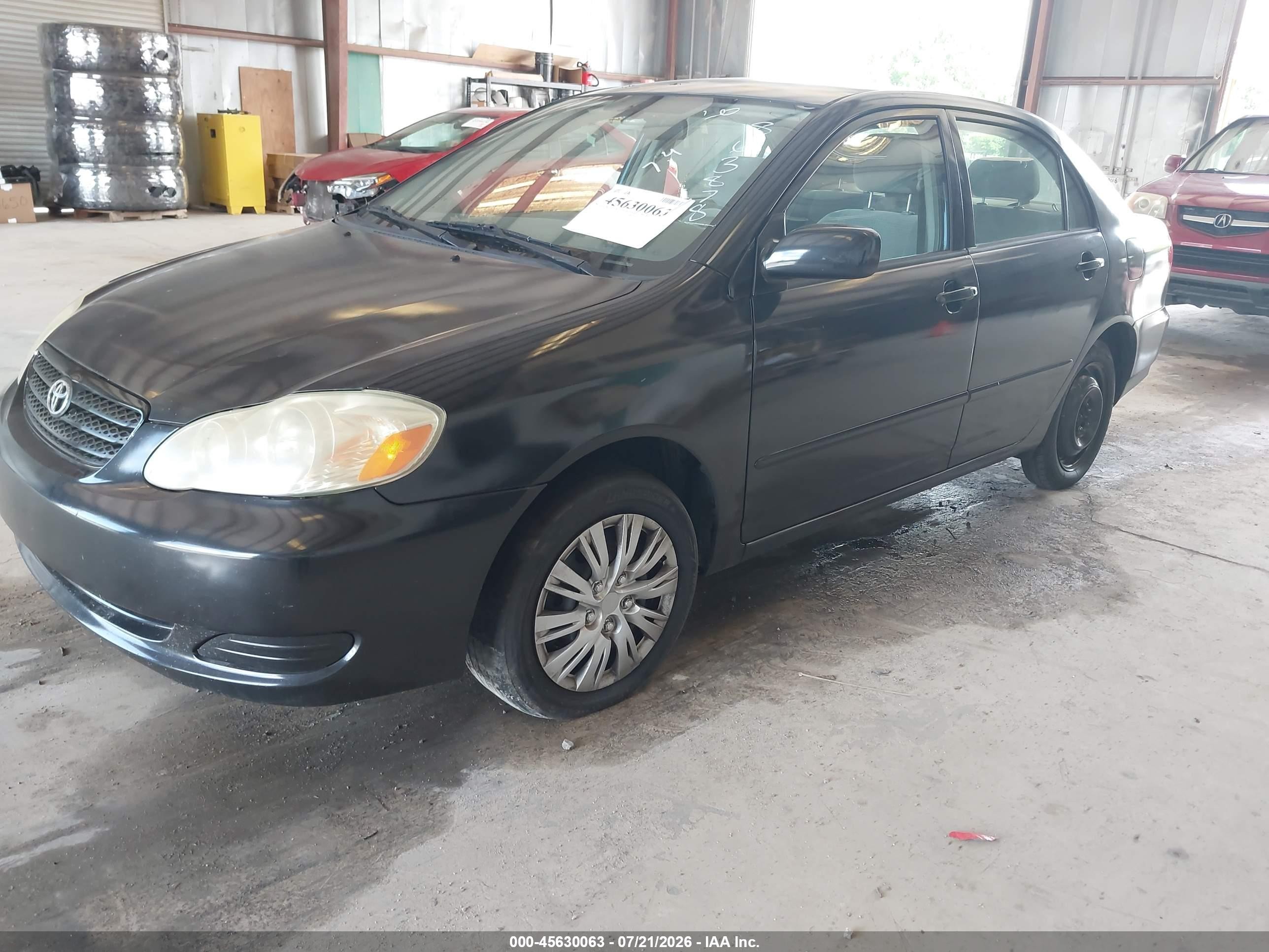 2007 Toyota Corolla Ce Black vin: 1NXBR32EX7Z863878