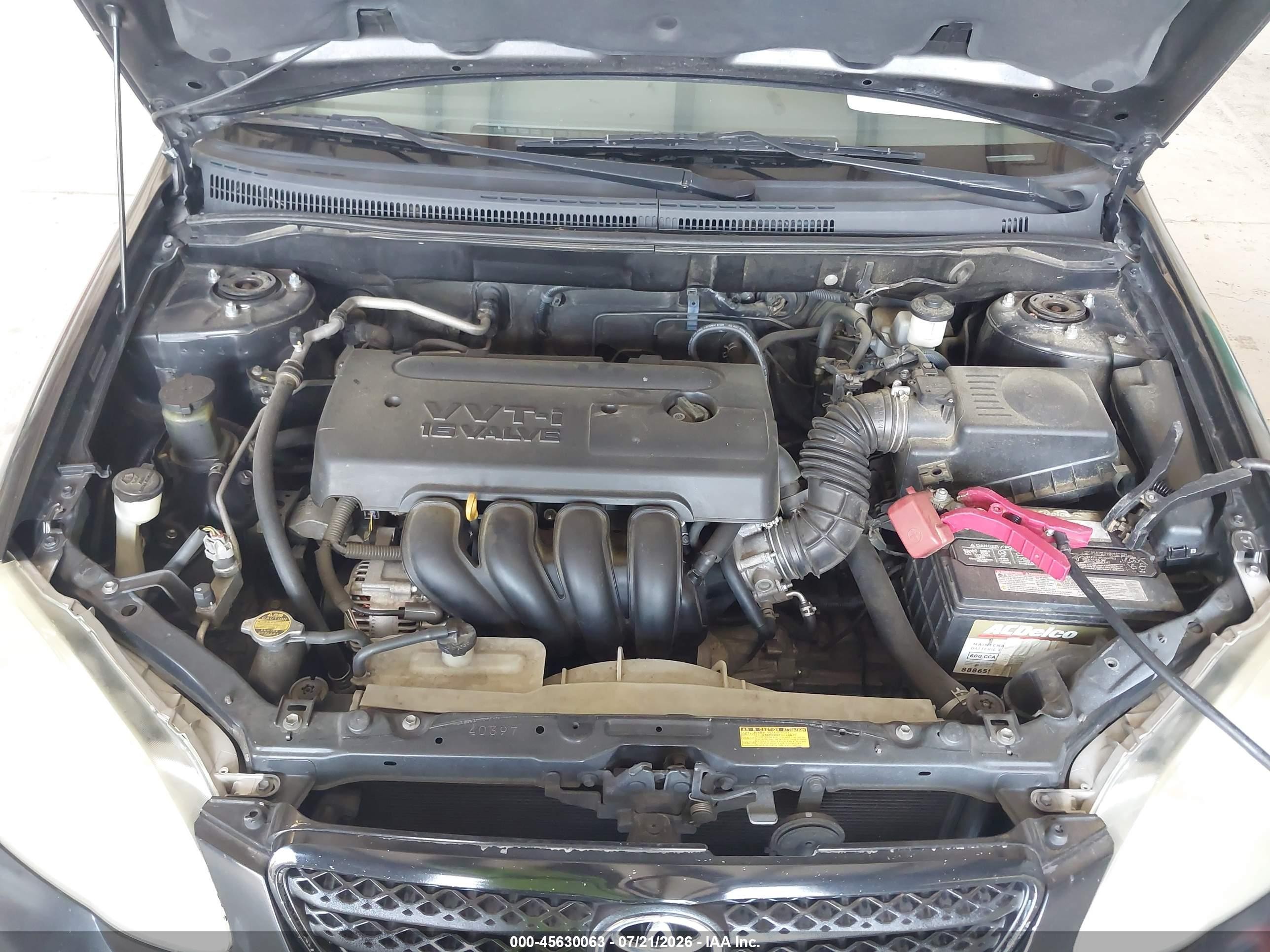 2007 Toyota Corolla Ce Black vin: 1NXBR32EX7Z863878
