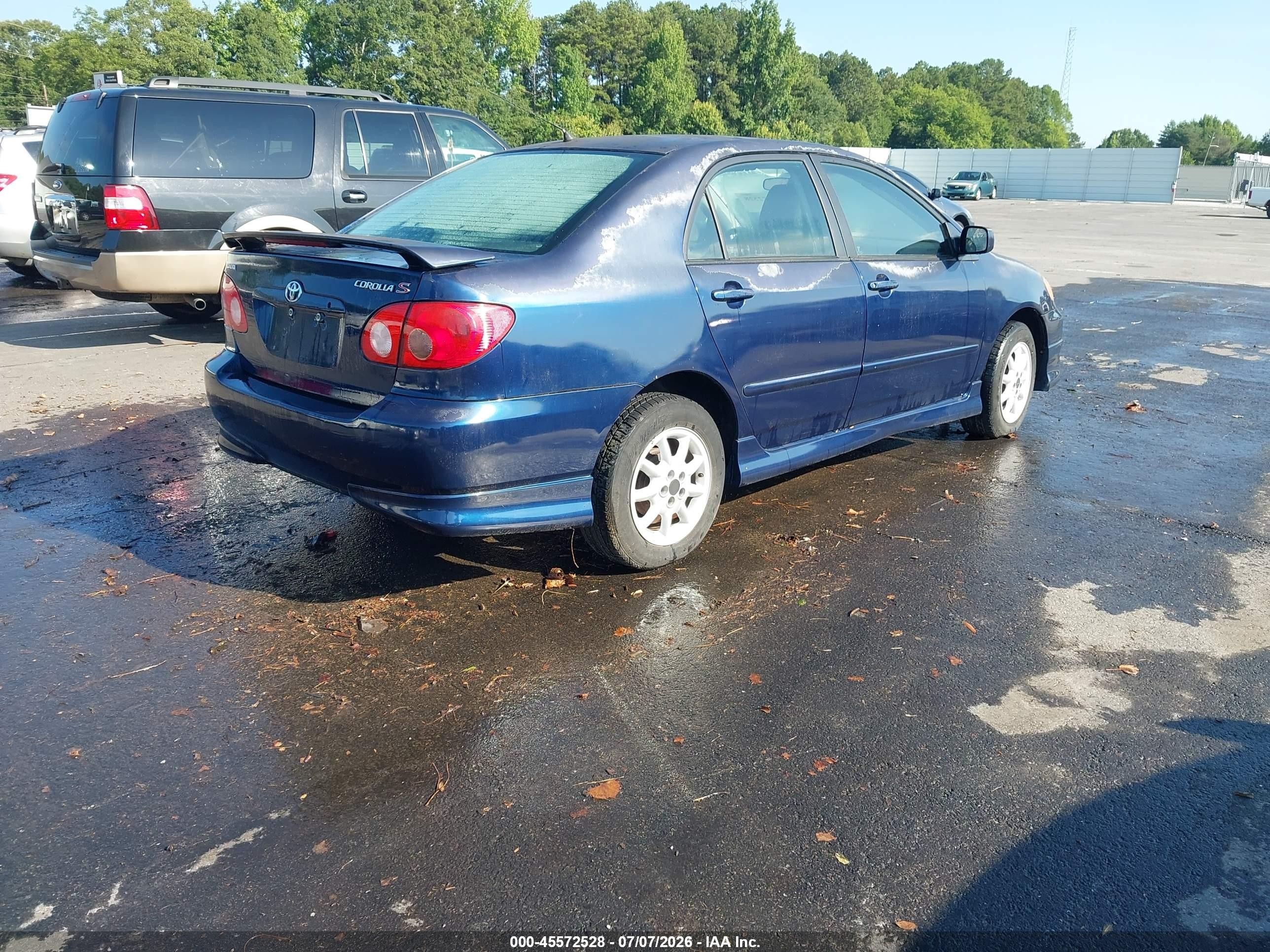 2007 Toyota Corolla Ce Blue vin: 1NXBR32EX7Z906549