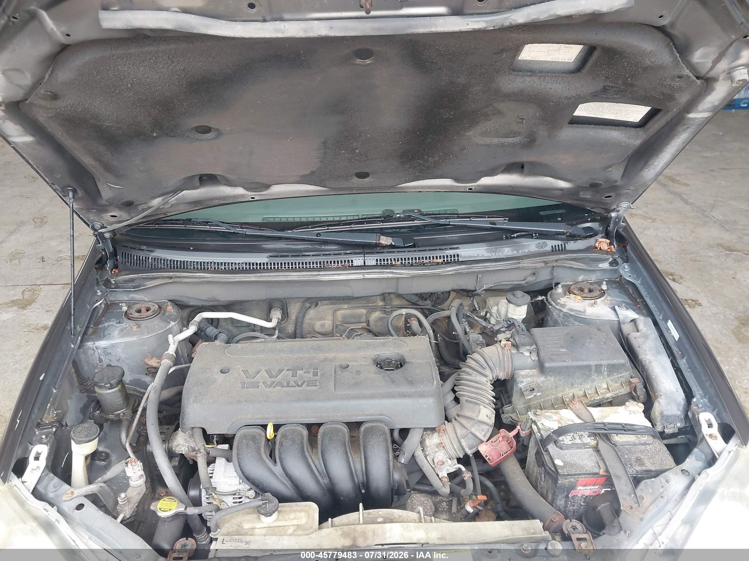 2007 Toyota Corolla Le Gray vin: 1NXBR32EX7Z928681