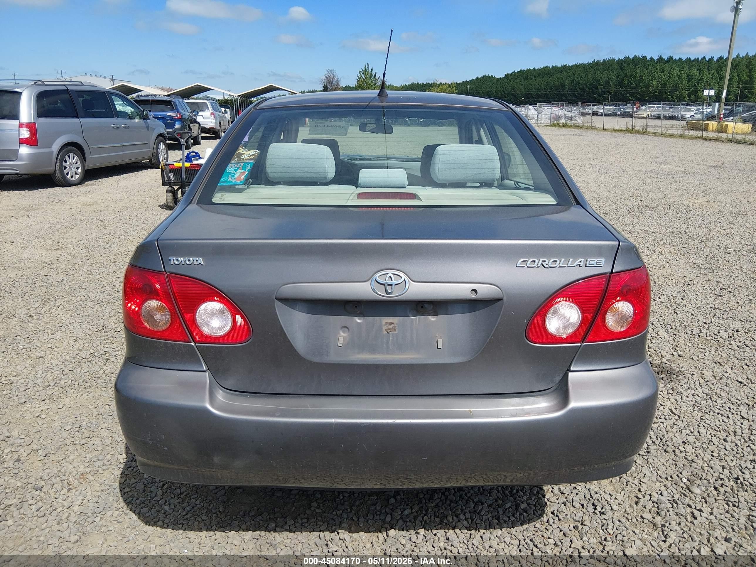 2008 Toyota Corolla Ce Gray vin: 1NXBR32EX8Z001116