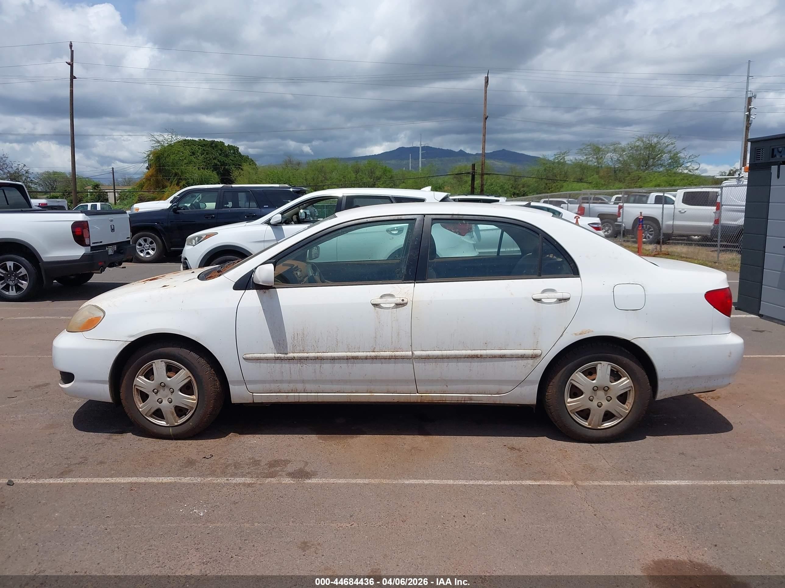 2008 Toyota Corolla Le White vin: 1NXBR32EX8Z012973