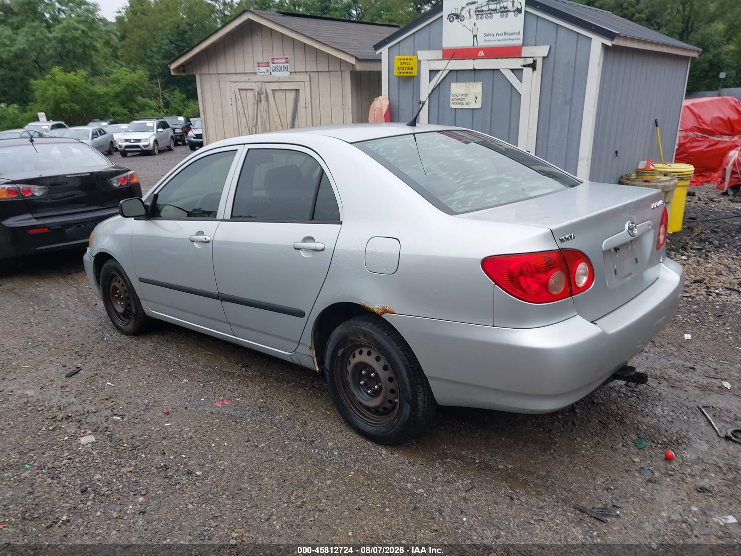 2008 Toyota Corolla Ce Silver vin: 1NXBR32EX8Z023522