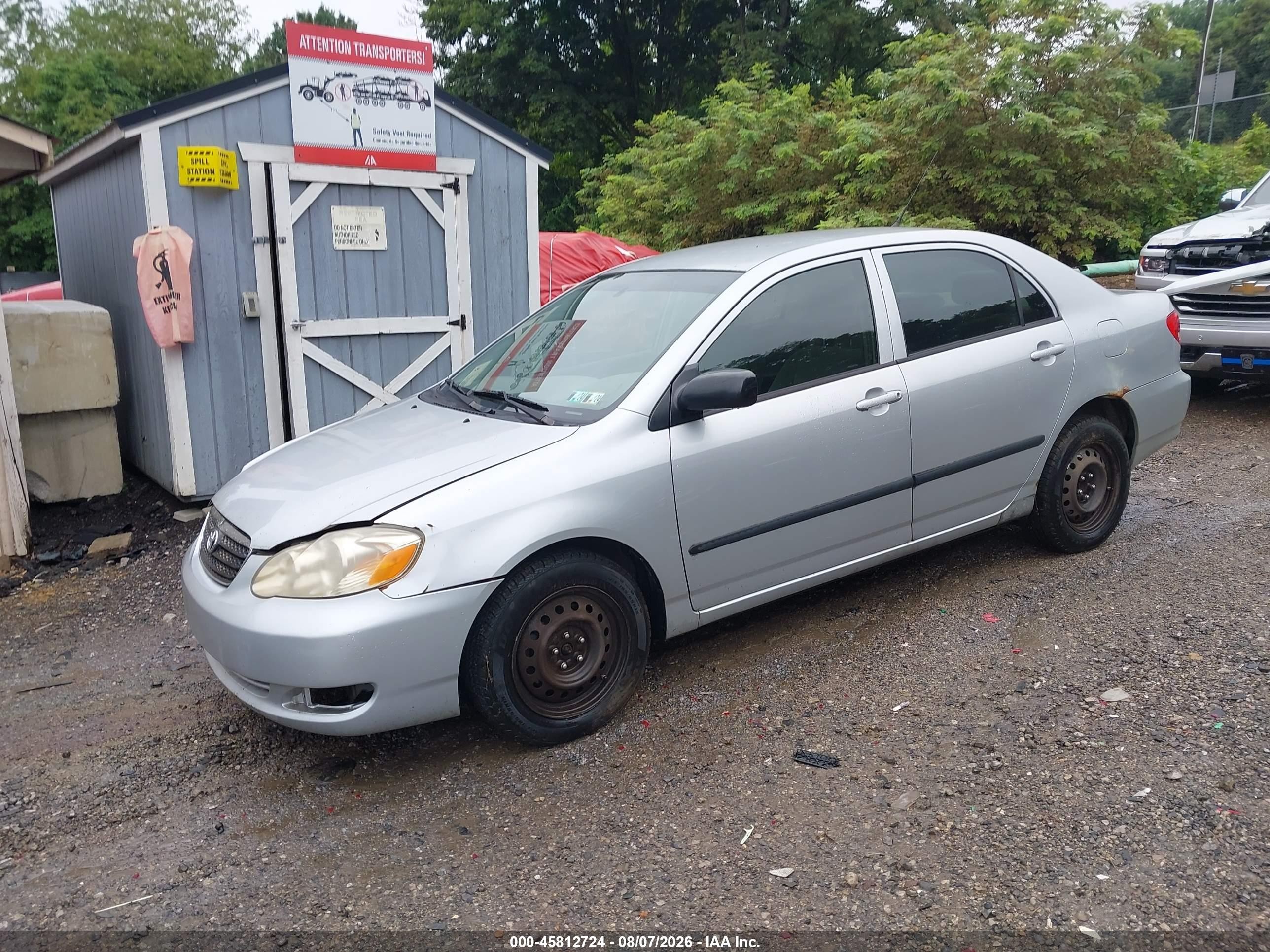 2008 Toyota Corolla Ce Silver vin: 1NXBR32EX8Z023522