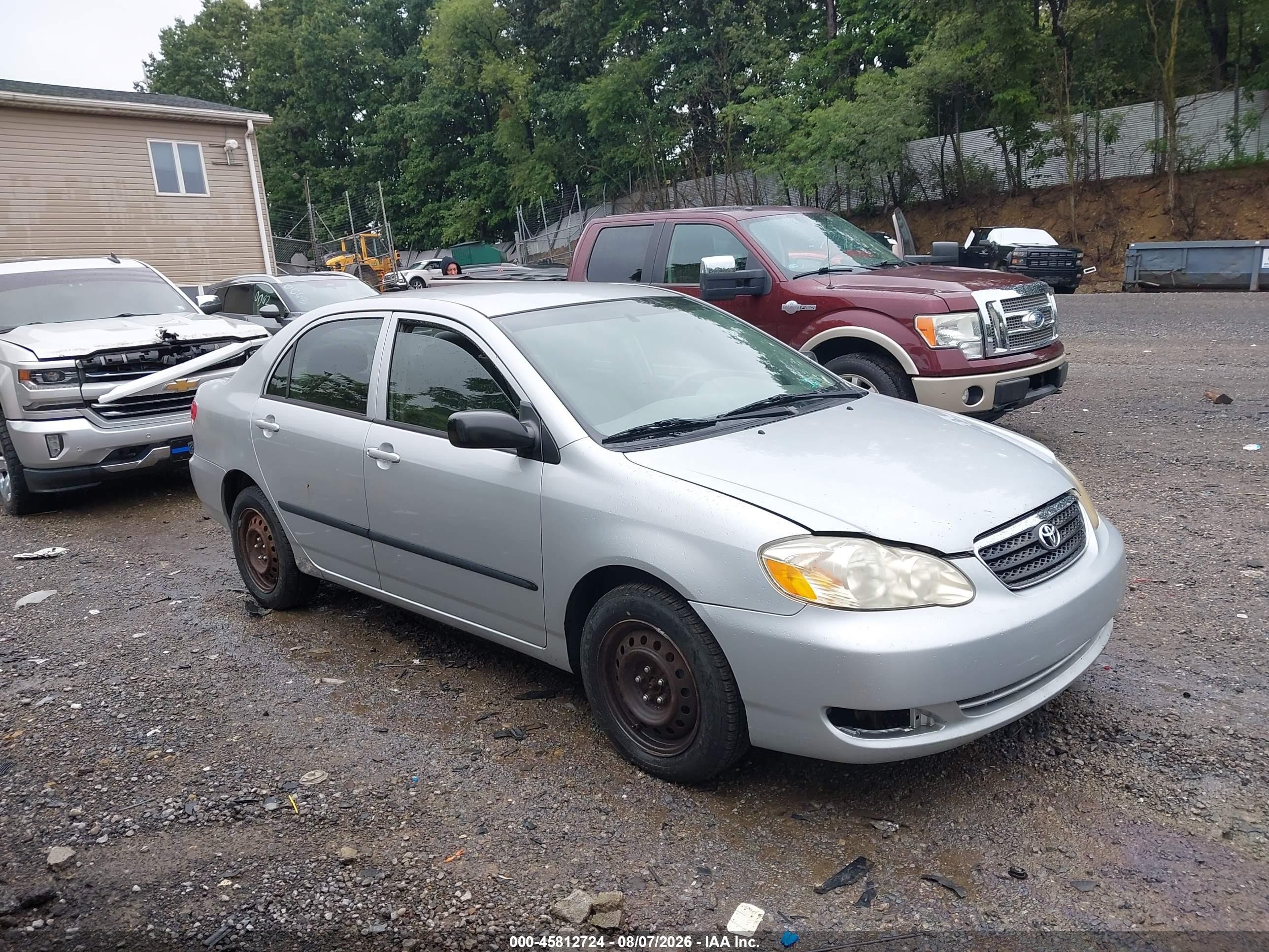 2008 Toyota Corolla Ce Silver vin: 1NXBR32EX8Z023522
