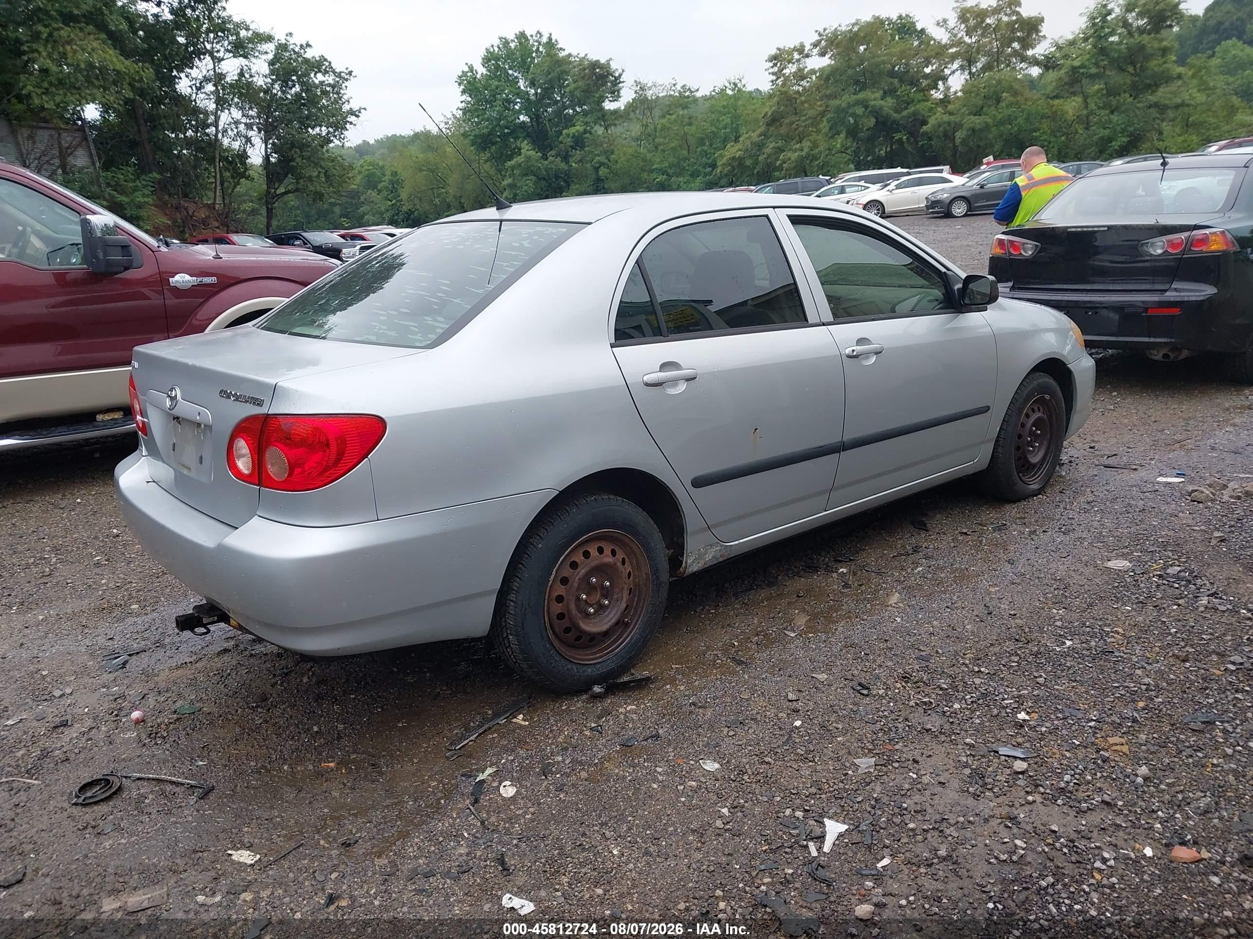 2008 Toyota Corolla Ce Silver vin: 1NXBR32EX8Z023522