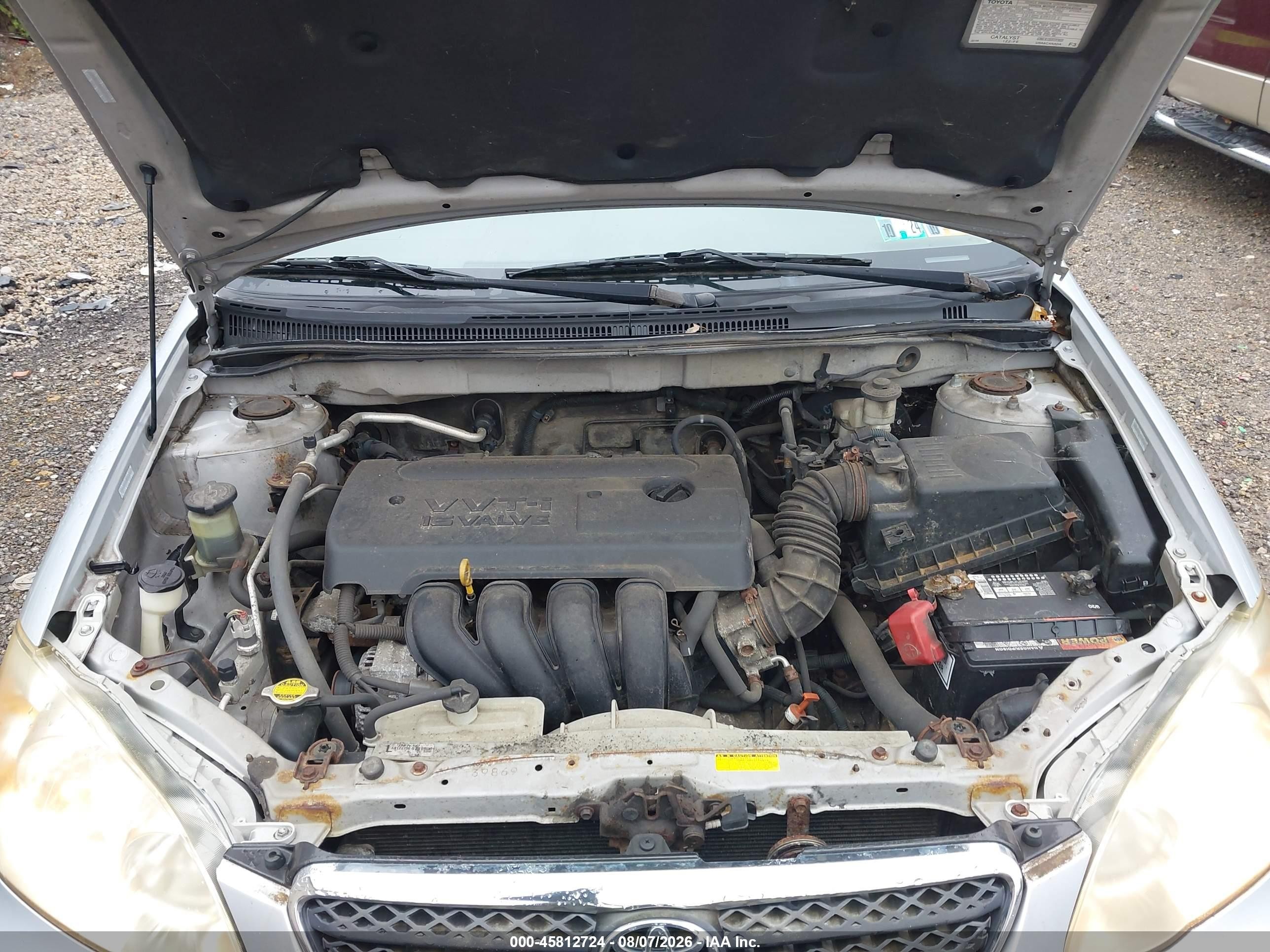 2008 Toyota Corolla Ce Silver vin: 1NXBR32EX8Z023522